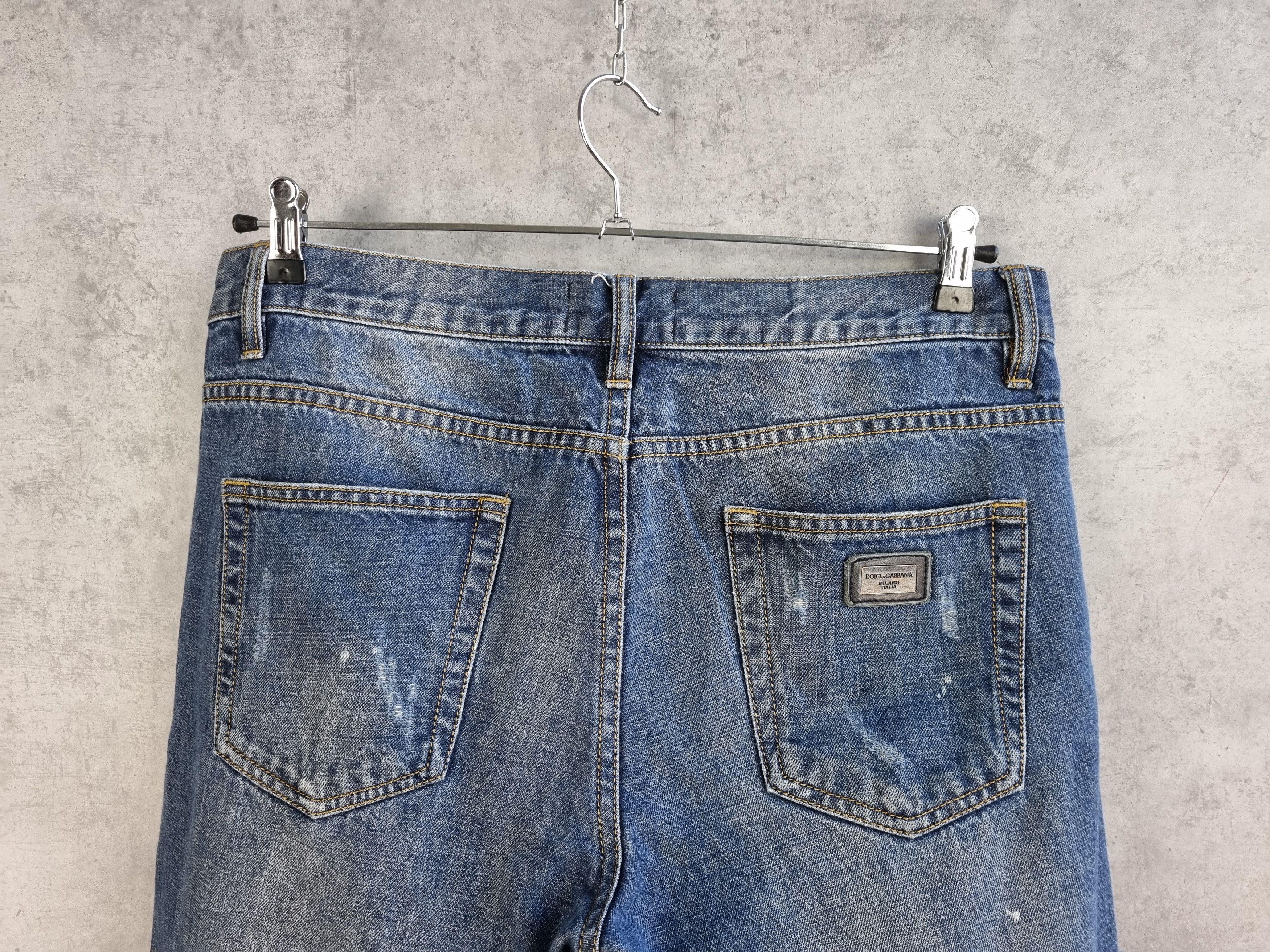Dolce & Gabbana Ripped Dolce & Gabbana Denim 14 Stretch Jeans Size US 33 - 10 Thumbnail