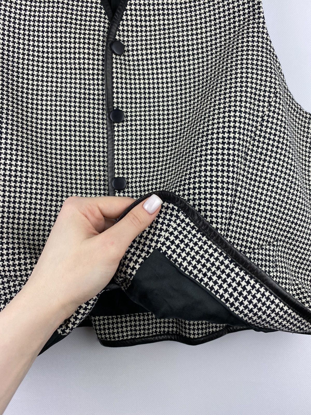 Mugler × Thierry Mugler Rare VTG Thierry Mugler lambswool sleeveless vest waistcoat Size 46R - 10 Thumbnail