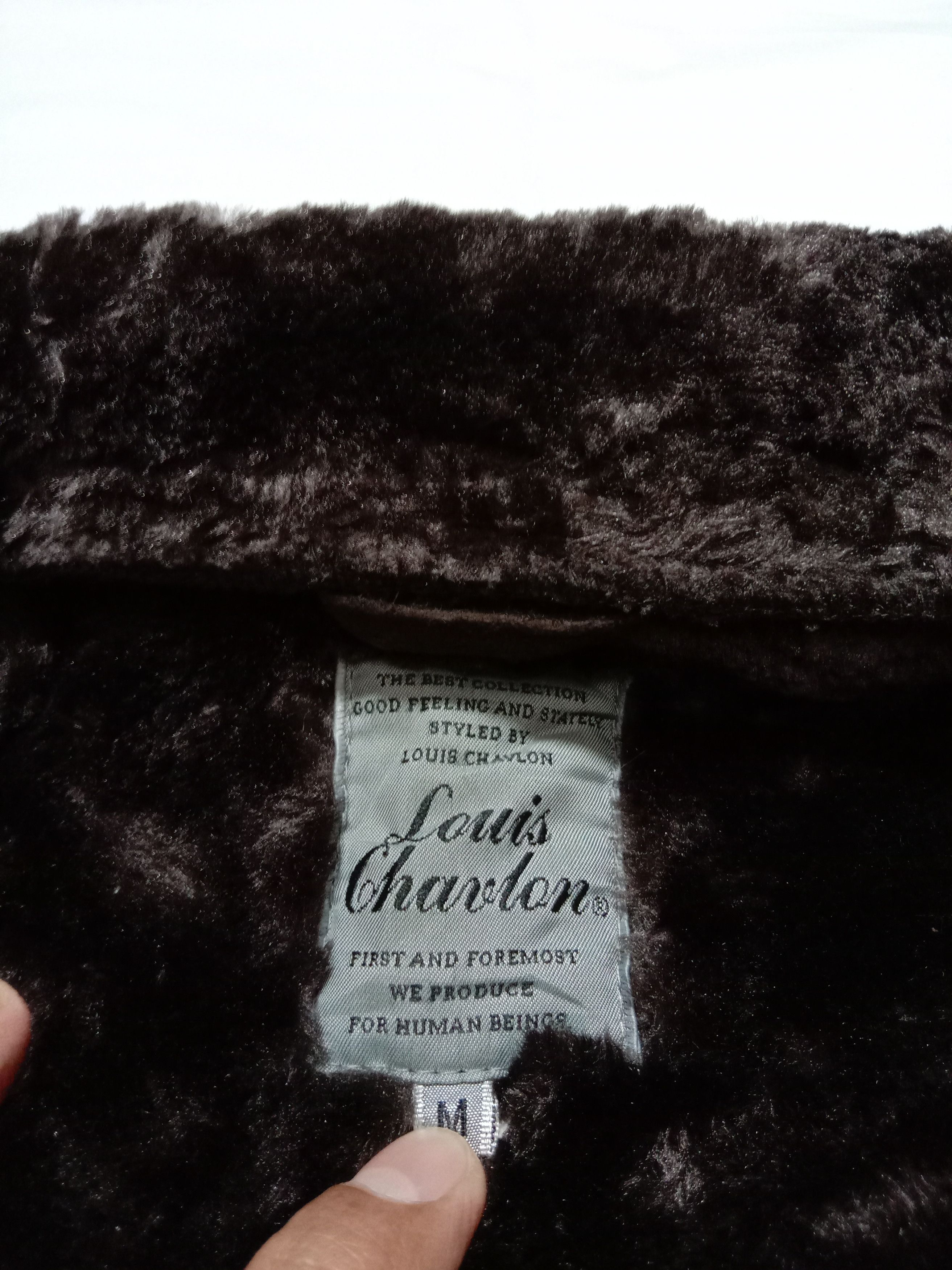 Japanese Brand Louis Chavlon Leather Sherpa Jacket Size US M / EU 48-50 / 2 - 3 Thumbnail