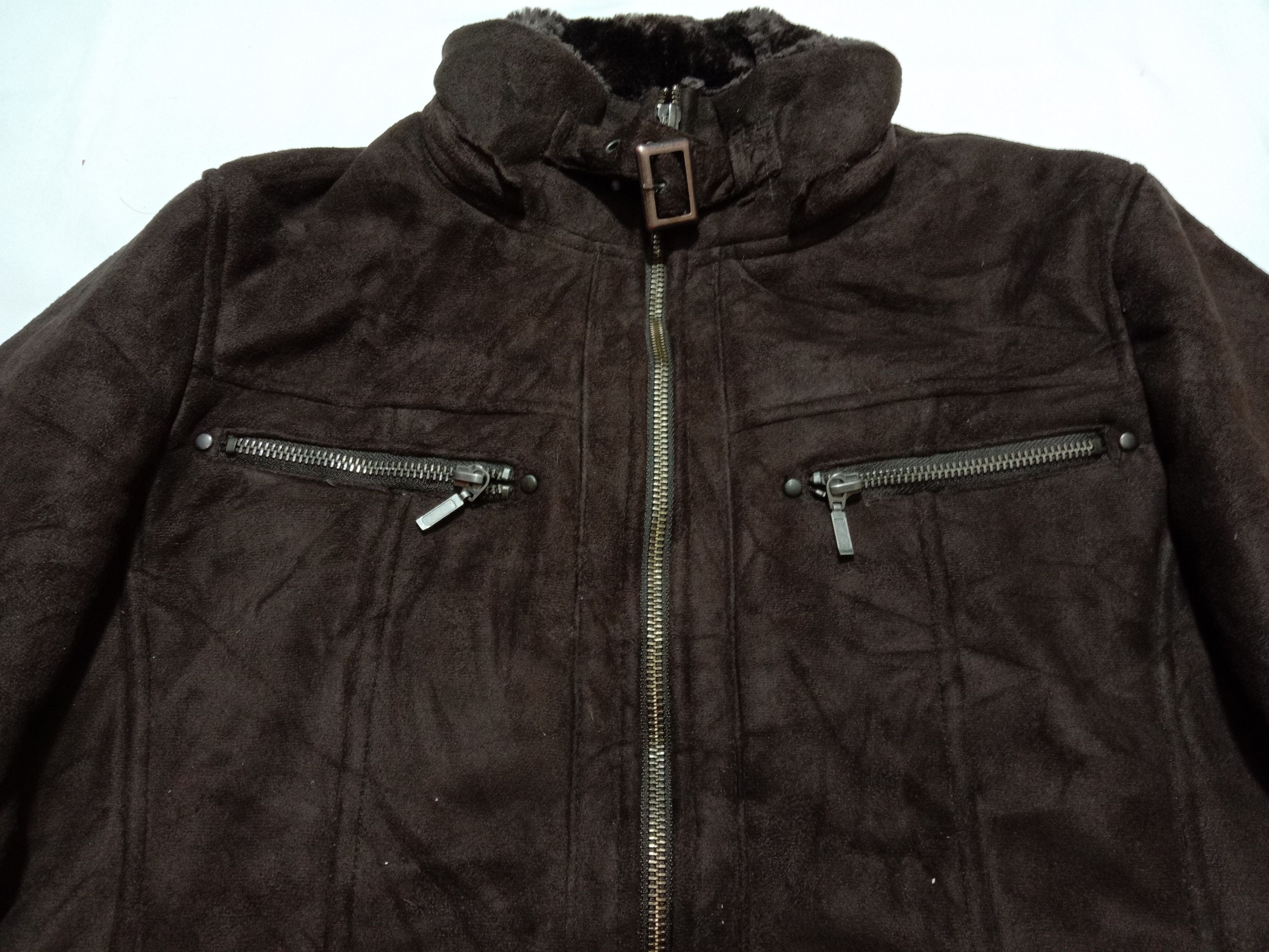 Japanese Brand Louis Chavlon Leather Sherpa Jacket Size US M / EU 48-50 / 2 - 2 Thumbnail