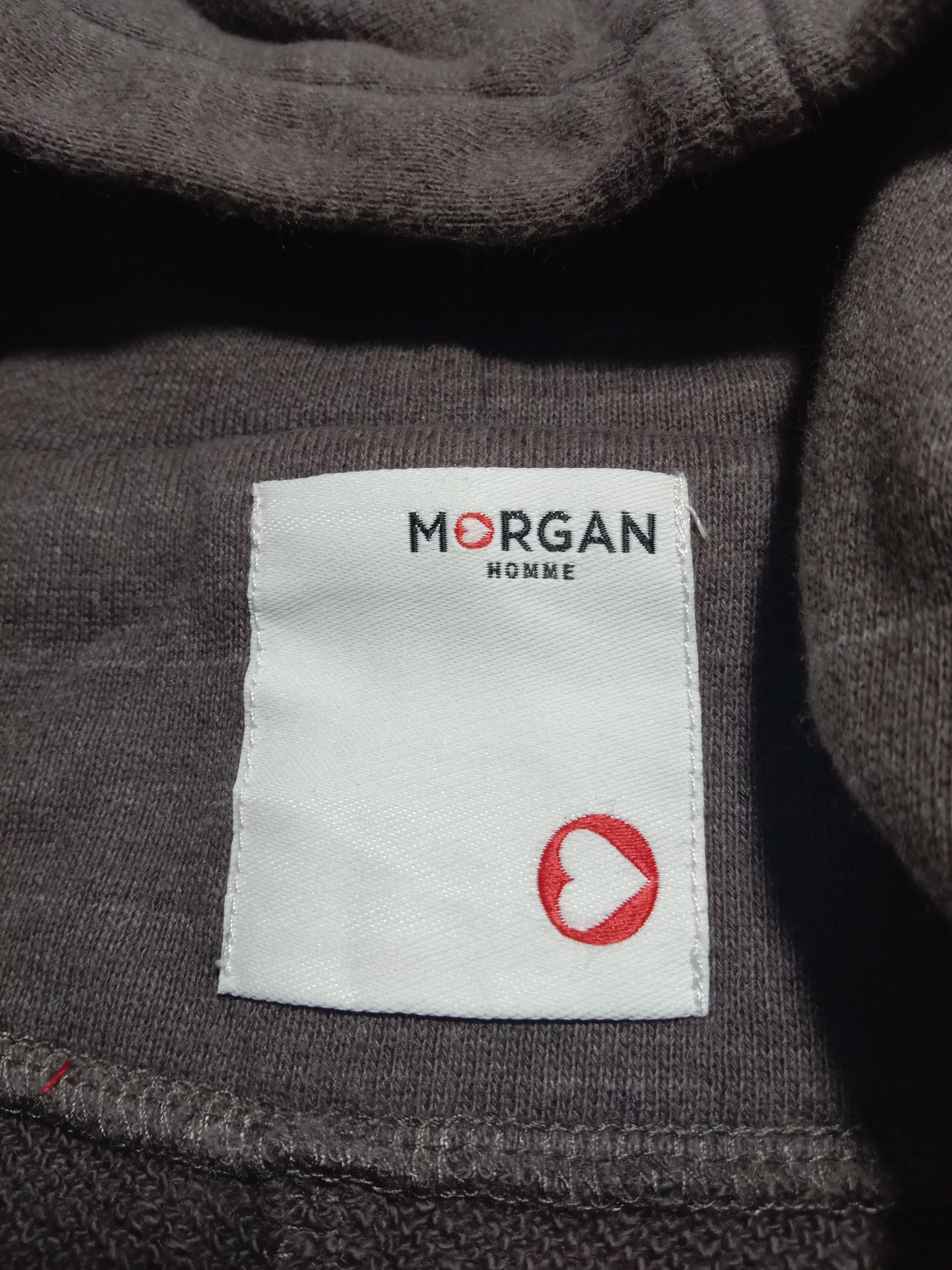 Morgan Homme Morgan Homme Dark Grey Rare Style Fashion Hoodie Jacket Size S / US 4 / IT 40 - 3 Thumbnail