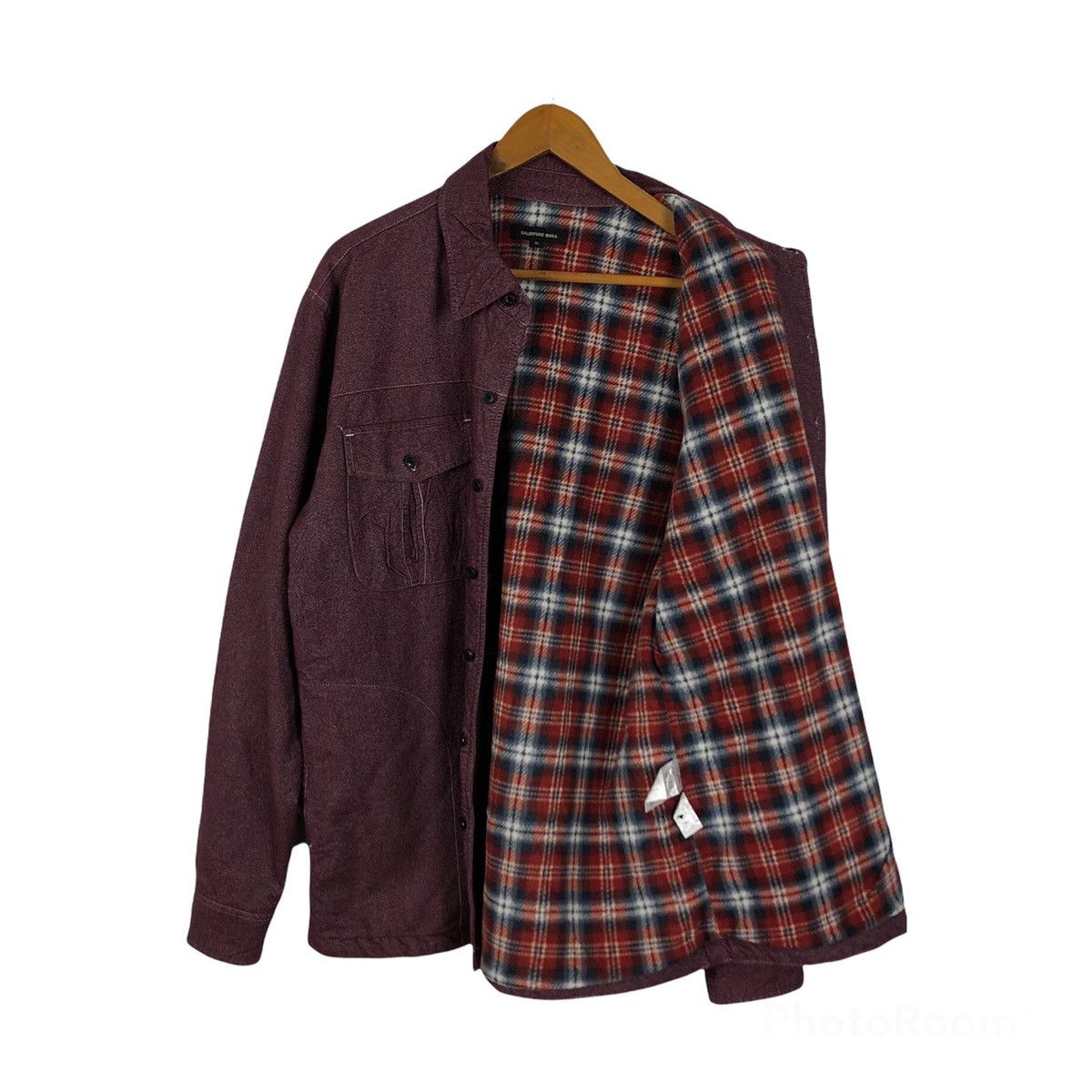 Flannel VINTAGE FLANNEL WORKER JACKET TARTAN LINING SALVATORE BOSA Size US XXL / EU 58 / 5 - 2 Thumbnail