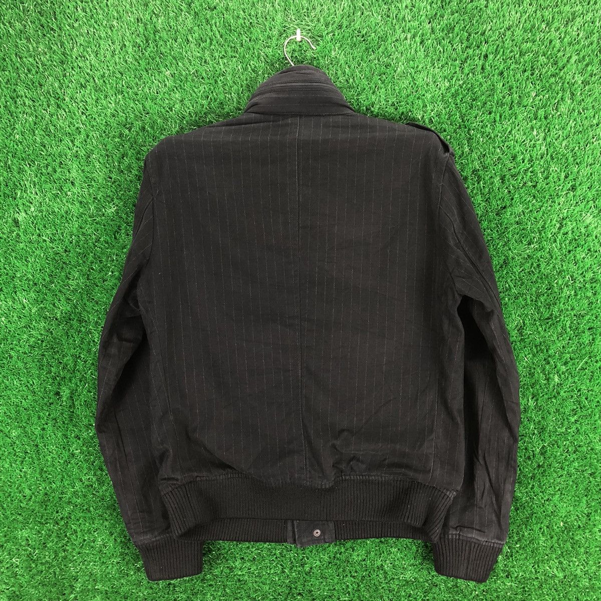 Comme Ca Ism Vintage Biker Zipper Jacket Striped by Comme Ca Ism Size US M / EU 48-50 / 2 - 4 Thumbnail