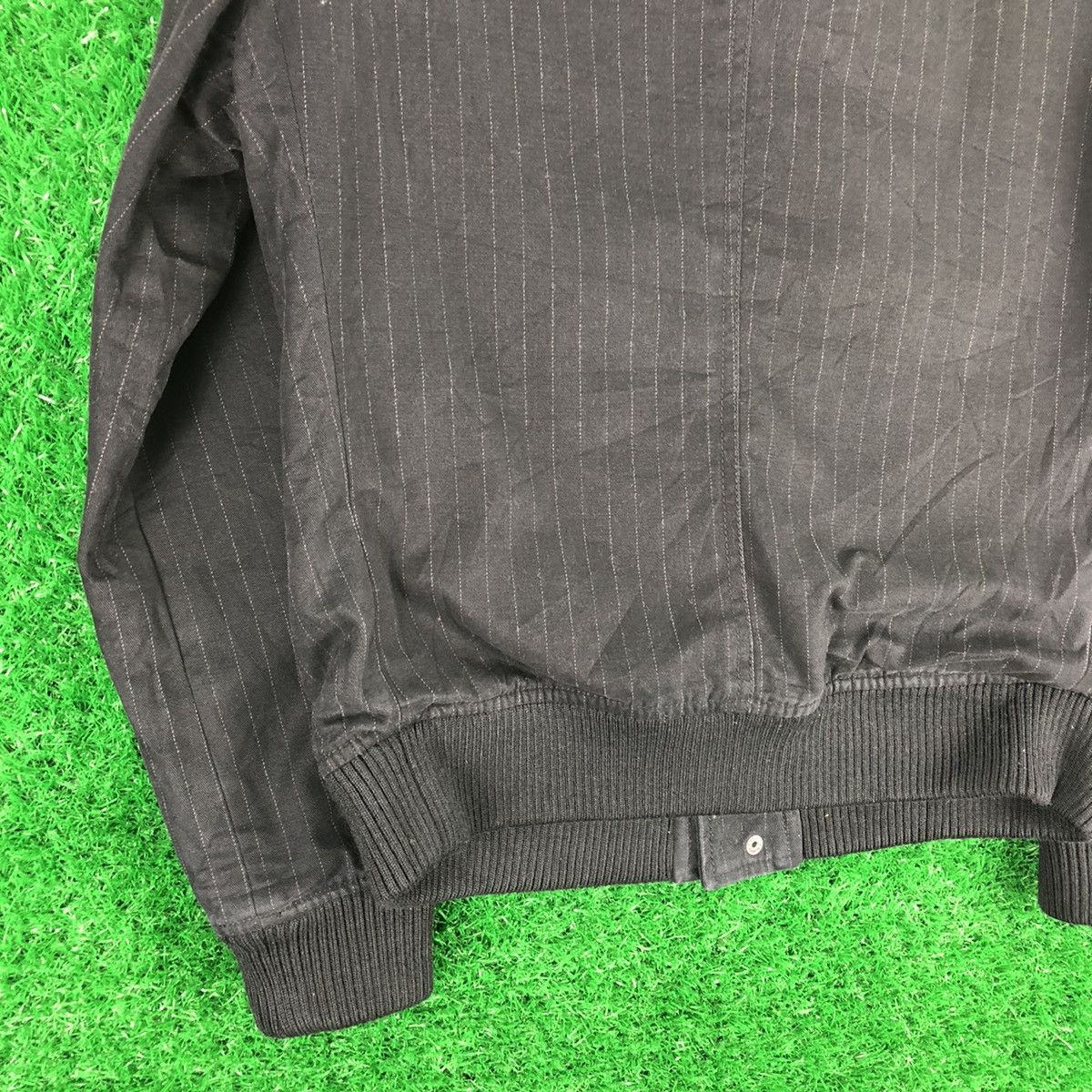 Comme Ca Ism Vintage Biker Zipper Jacket Striped by Comme Ca Ism Size US M / EU 48-50 / 2 - 6 Thumbnail