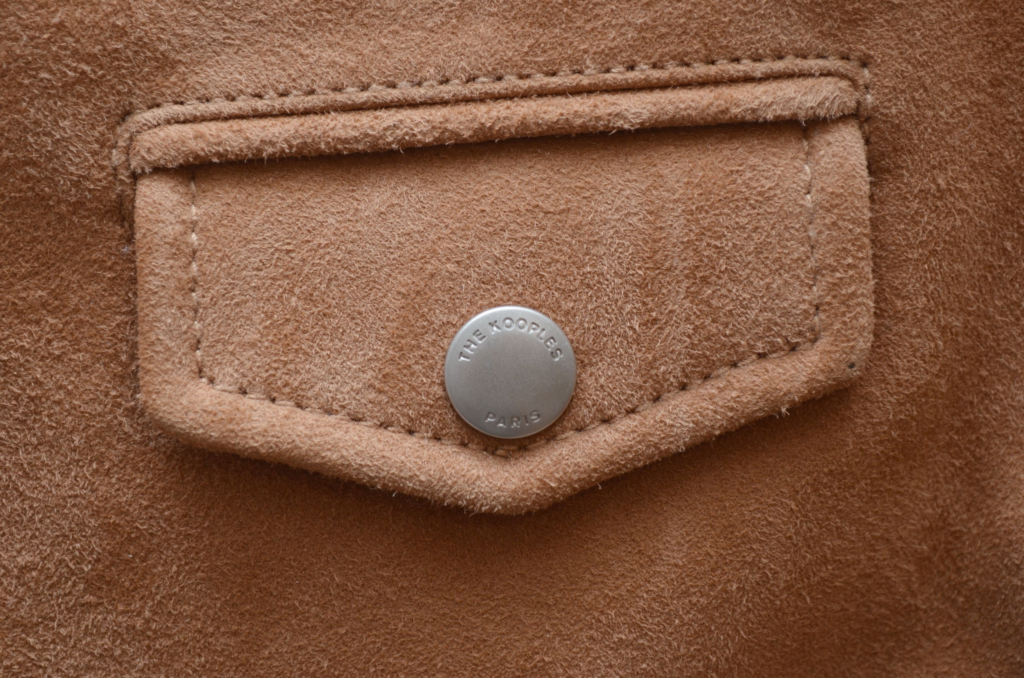 The Kooples The Kooples Camel Leather Suede Biker Short Jacket Size M Size M / US 6-8 / IT 42-44 - 9 Thumbnail