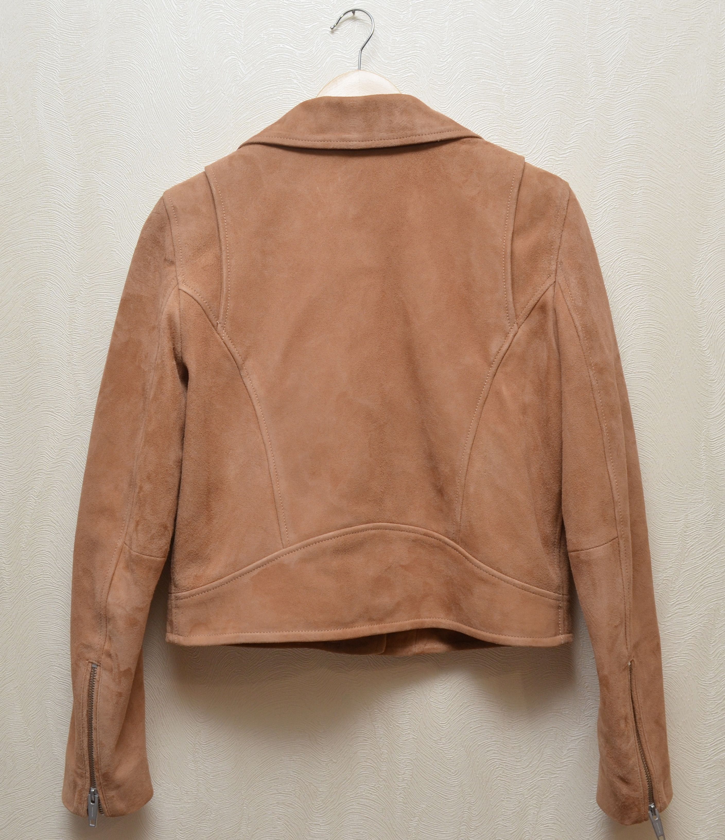 The Kooples The Kooples Camel Leather Suede Biker Short Jacket Size M Size M / US 6-8 / IT 42-44 - 11 Thumbnail