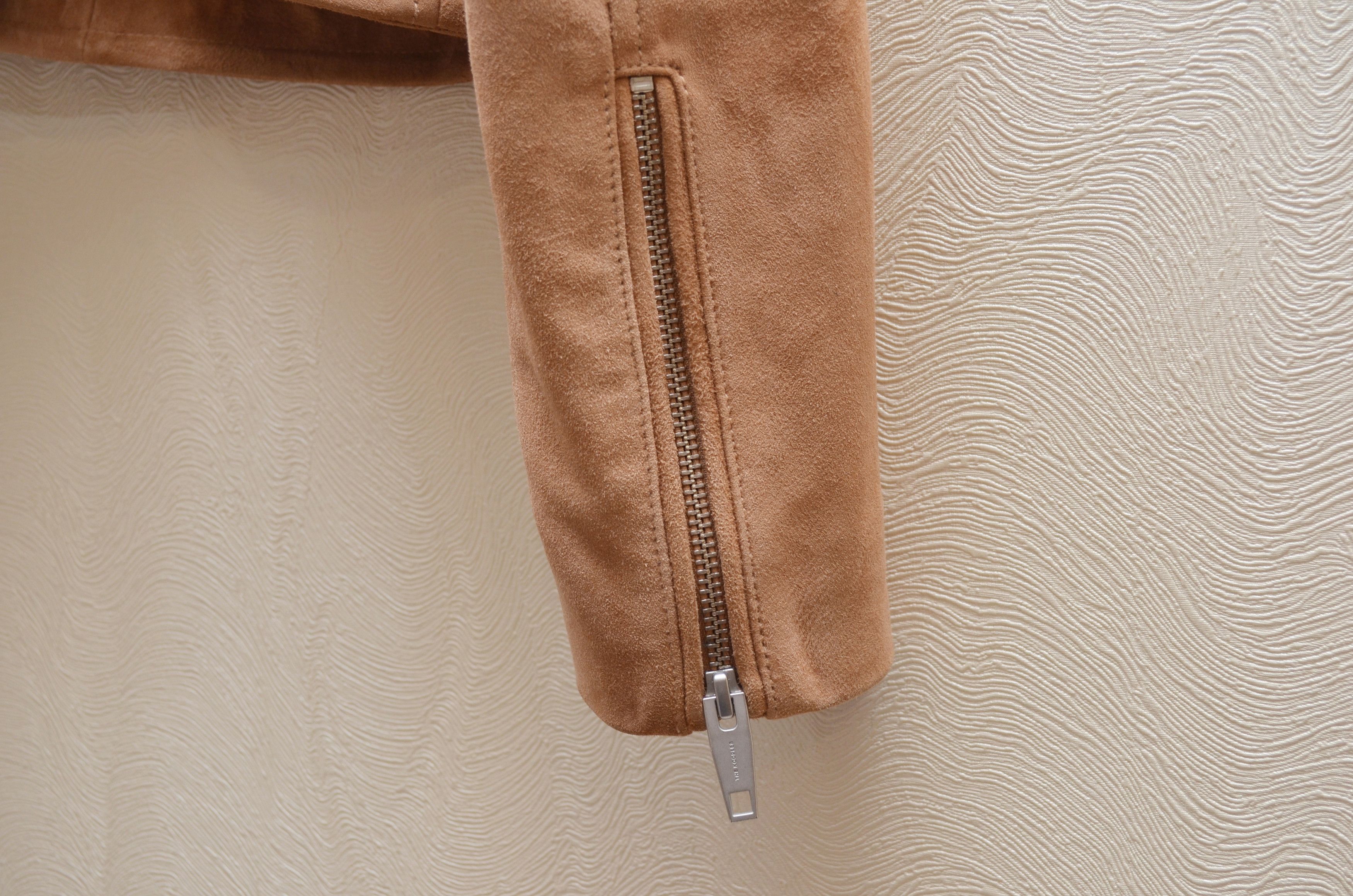 The Kooples The Kooples Camel Leather Suede Biker Short Jacket Size M Size M / US 6-8 / IT 42-44 - 12 Thumbnail