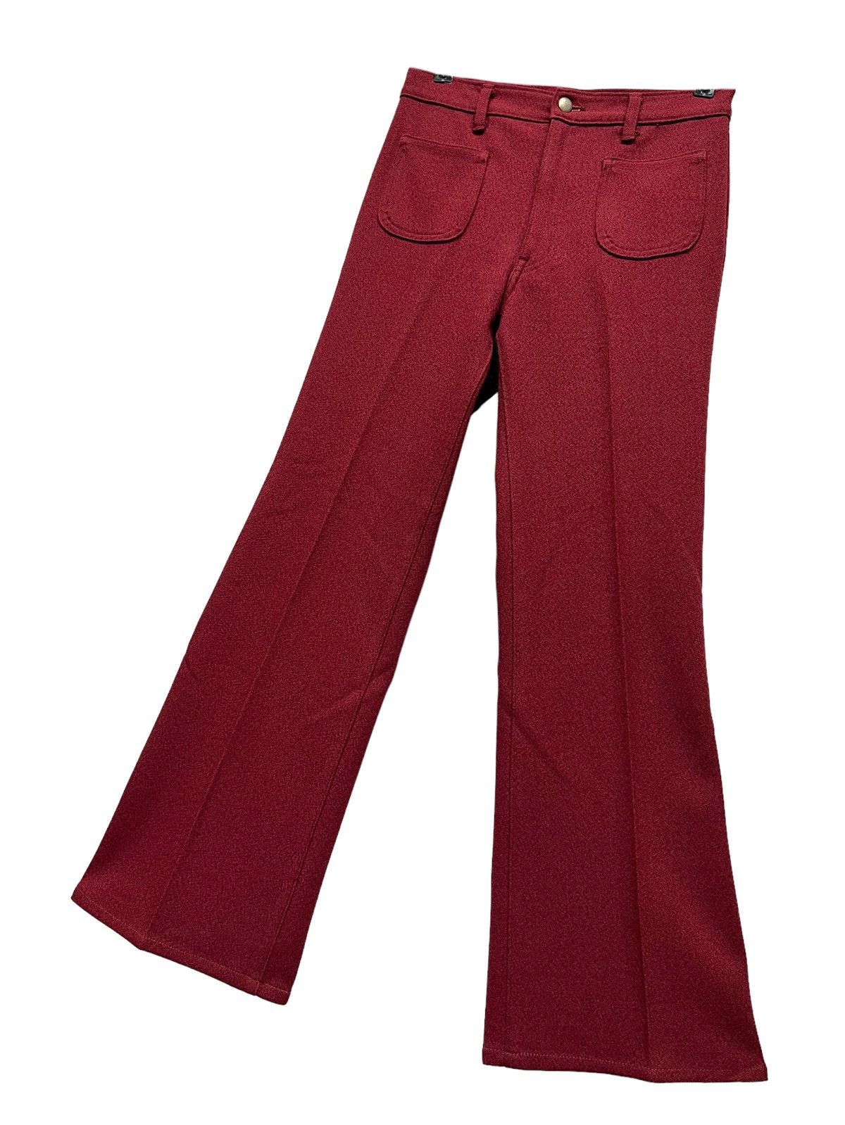 Japanese Brand 🔥STEALS🔥70’s BISON JAPAN Afro Flared Sta Prest Bush Pants Size 29" - 1 Thumbnail