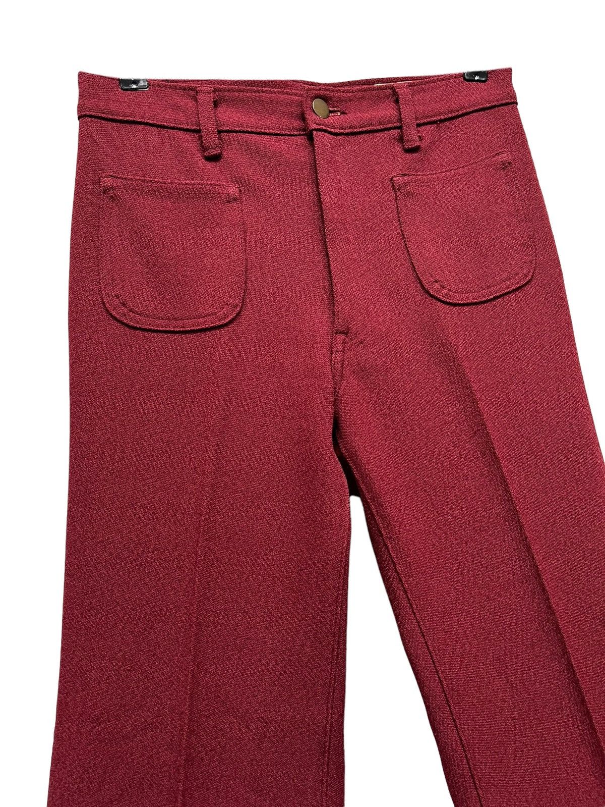 Japanese Brand 🔥STEALS🔥70’s BISON JAPAN Afro Flared Sta Prest Bush Pants Size 29" - 4 Thumbnail