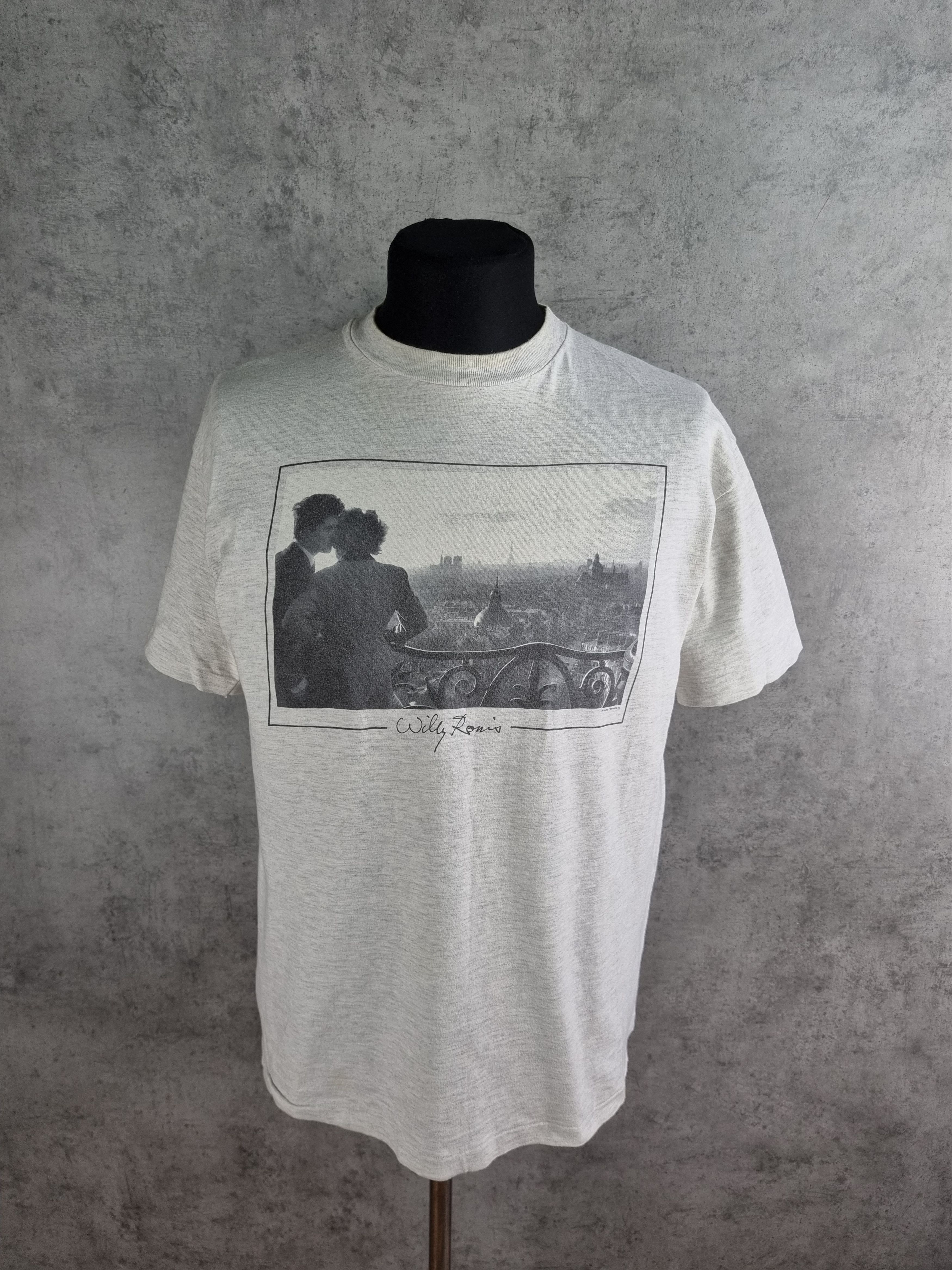 Vintage Rare Willy Ronis merchandise famous picture tee Shirt Size US L / EU 52-54 / 3 - 1 Thumbnail