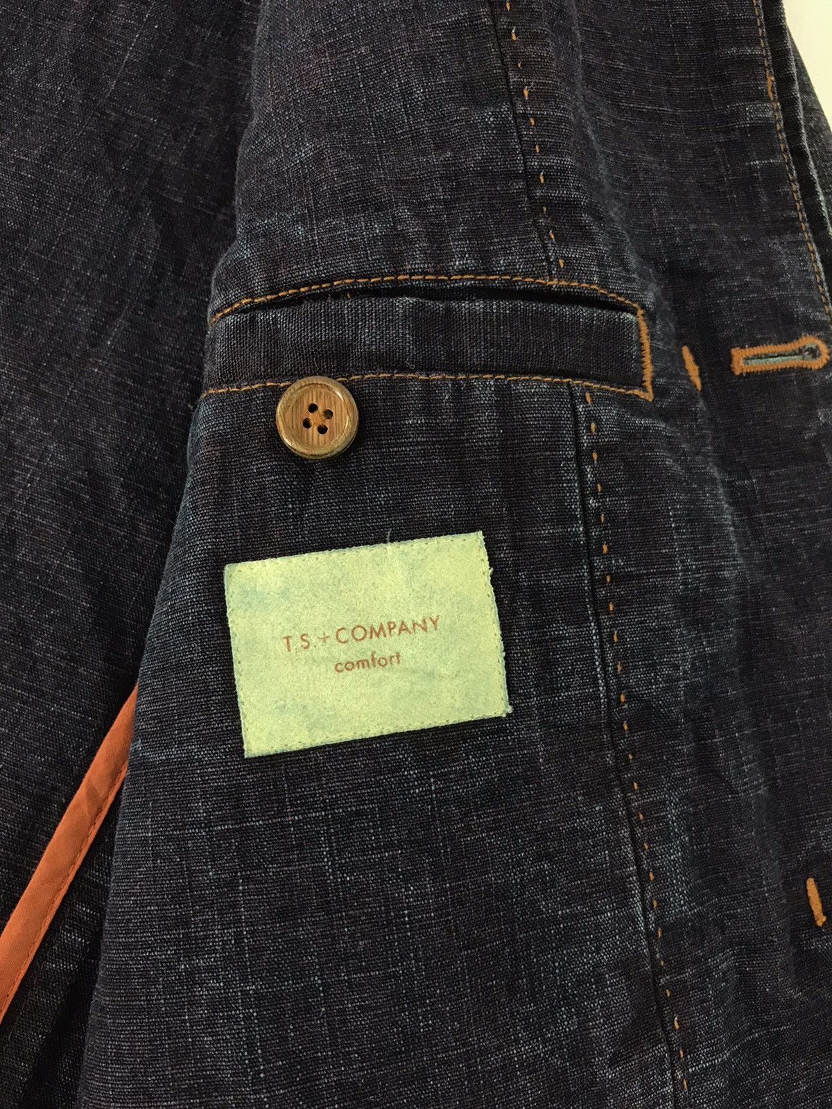 Japanese Brand × Ts(S) × Vintage T.S + Company Comfort Denim Jacket Blazer Coat Fashion Size US M / EU 48-50 / 2 - 4 Thumbnail
