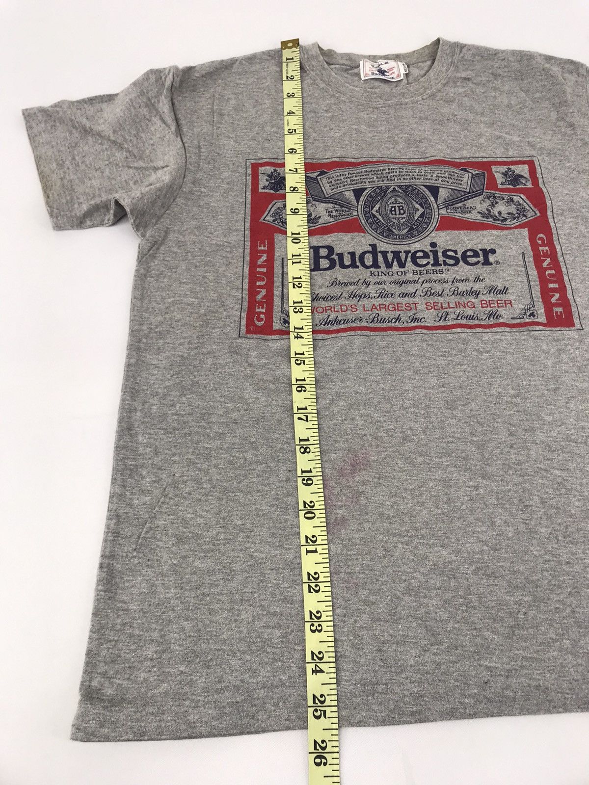 Budweiser Vintage 90s Budweiser King of Beer Logo Promo Tee Size US S / EU 44-46 / 1 - 7 Thumbnail