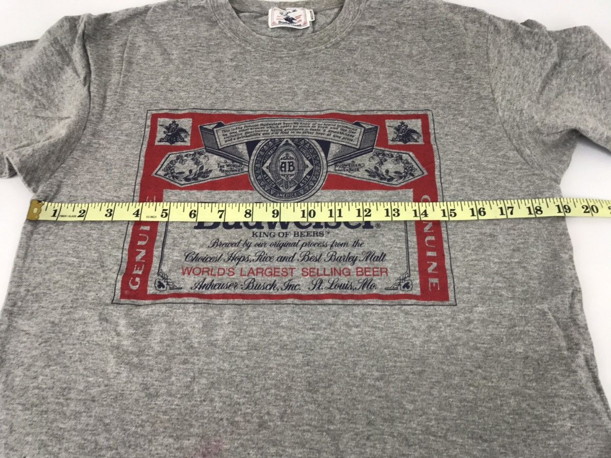 Budweiser Vintage 90s Budweiser King of Beer Logo Promo Tee Size US S / EU 44-46 / 1 - 6 Thumbnail