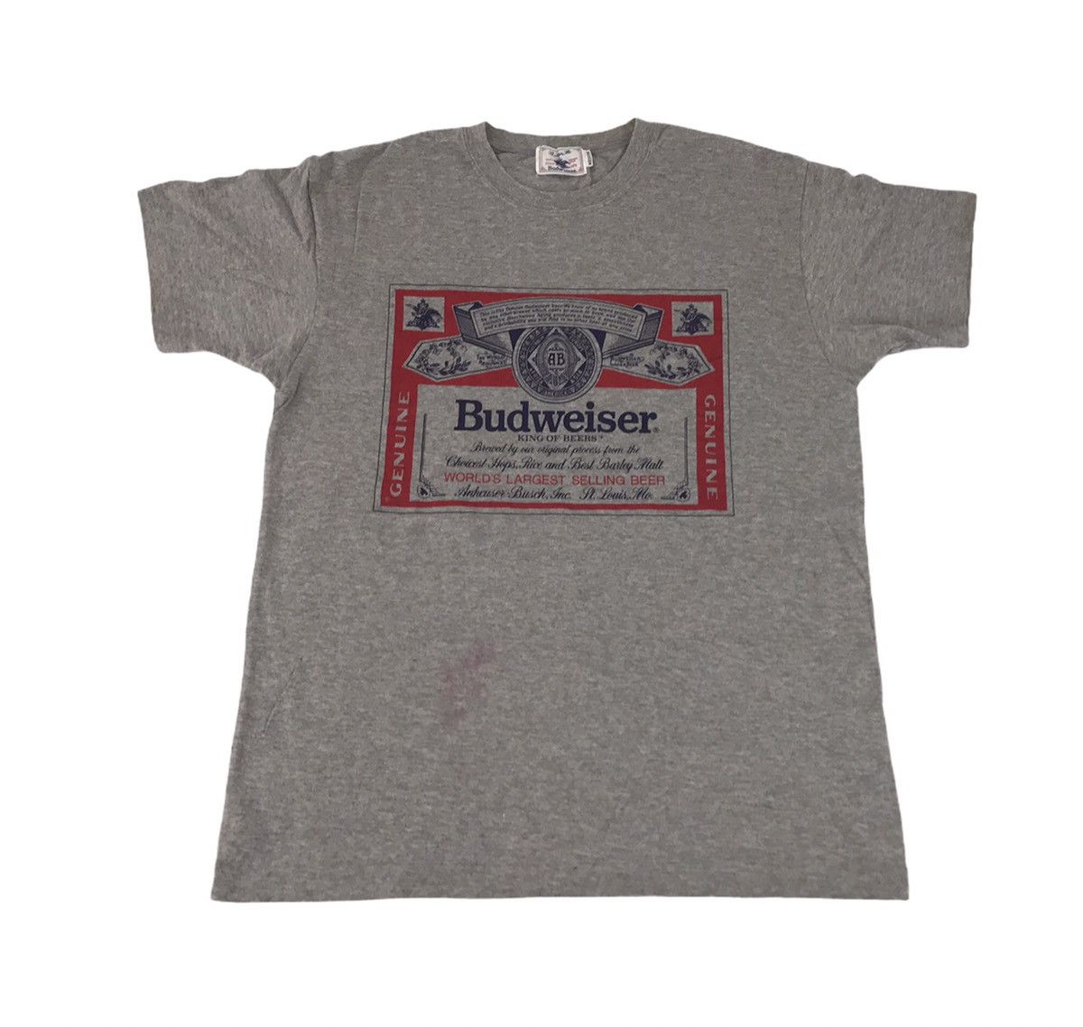Budweiser Vintage 90s Budweiser King of Beer Logo Promo Tee Size US S / EU 44-46 / 1 - 1 Thumbnail