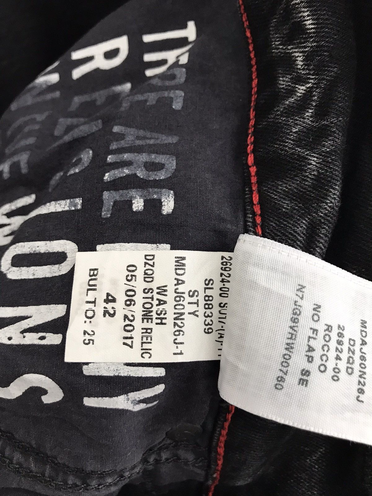 True Religion Black Acid Wash Skull Embroidery Stretch Skinny Jeans Size US 38 / EU 54 - 18 Thumbnail