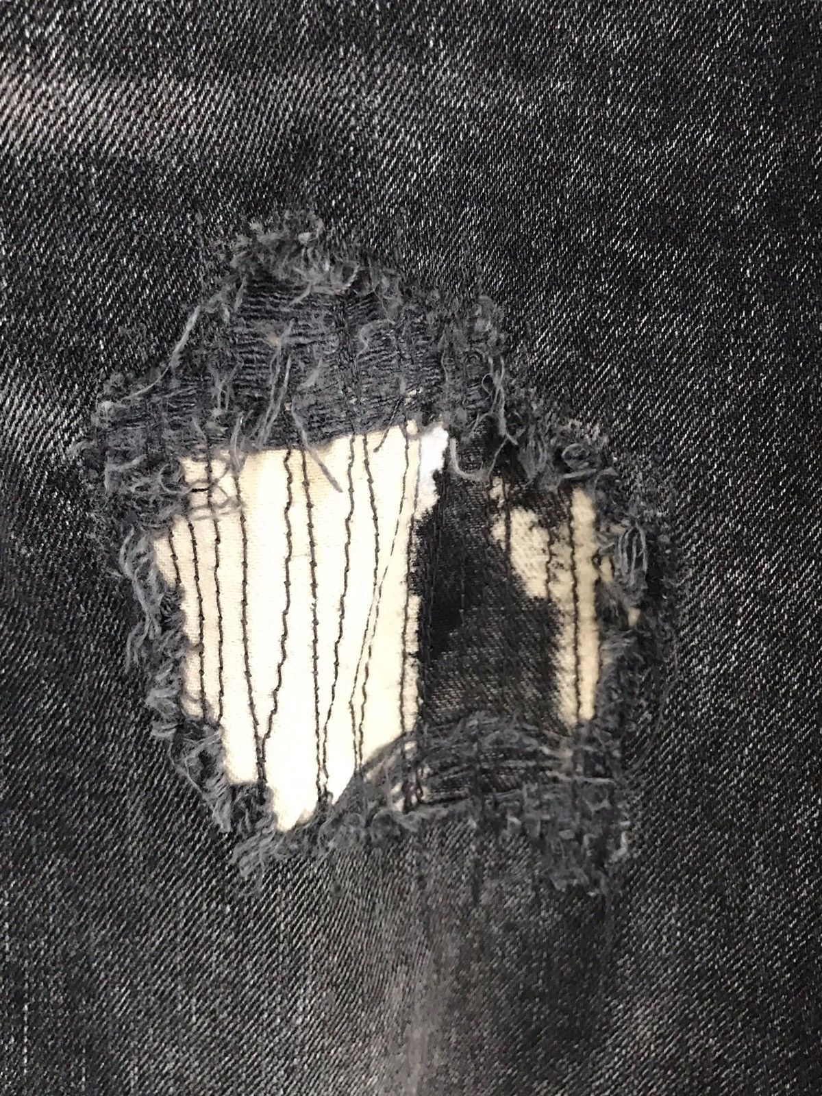 True Religion Black Acid Wash Skull Embroidery Stretch Skinny Jeans Size US 38 / EU 54 - 6 Thumbnail