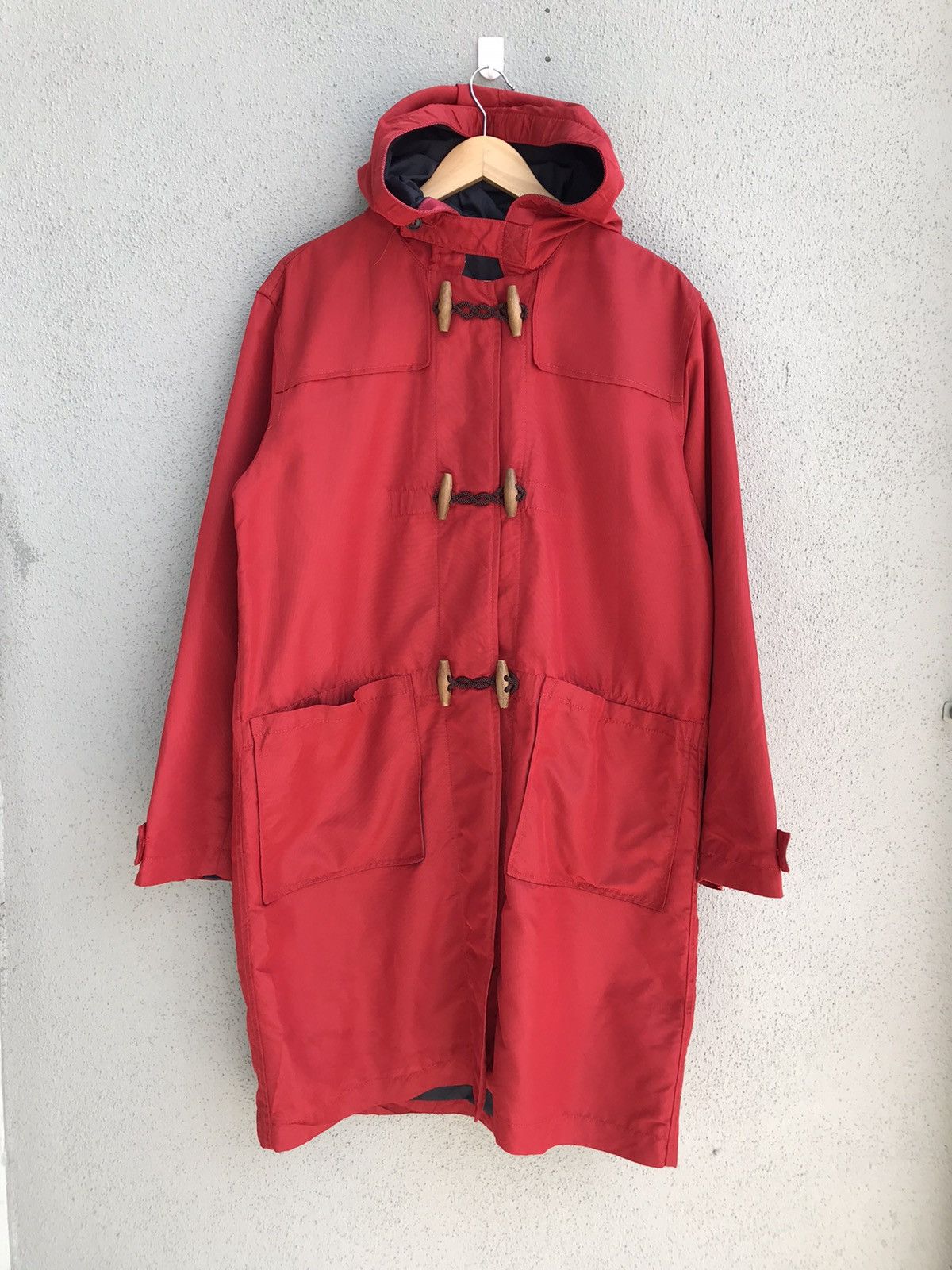 45rpm 45rpm Japan Red Nylon Duffle Coat Long Jacket Size US M / EU 48-50 / 2 - 1 Thumbnail