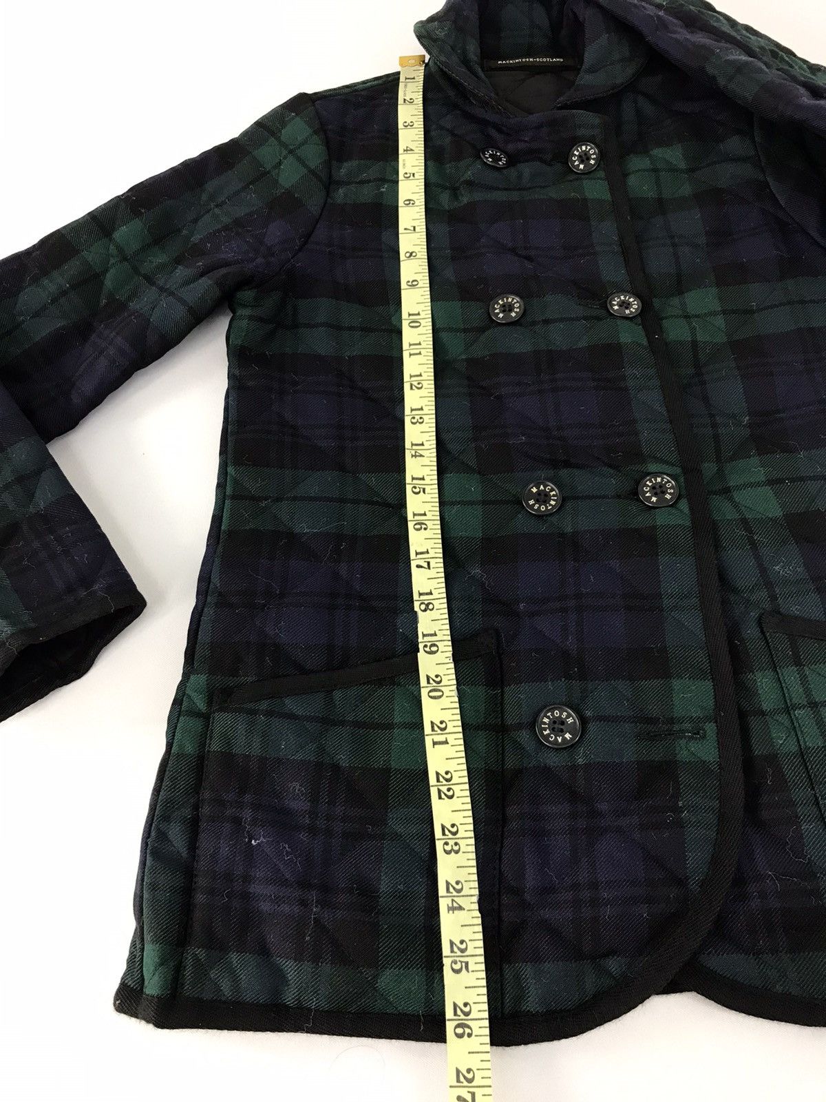 Designer × Mackintosh Mackintosh Scotland Double Breasted Padded Plaid Checked Size S / US 4 / IT 40 - 9 Thumbnail