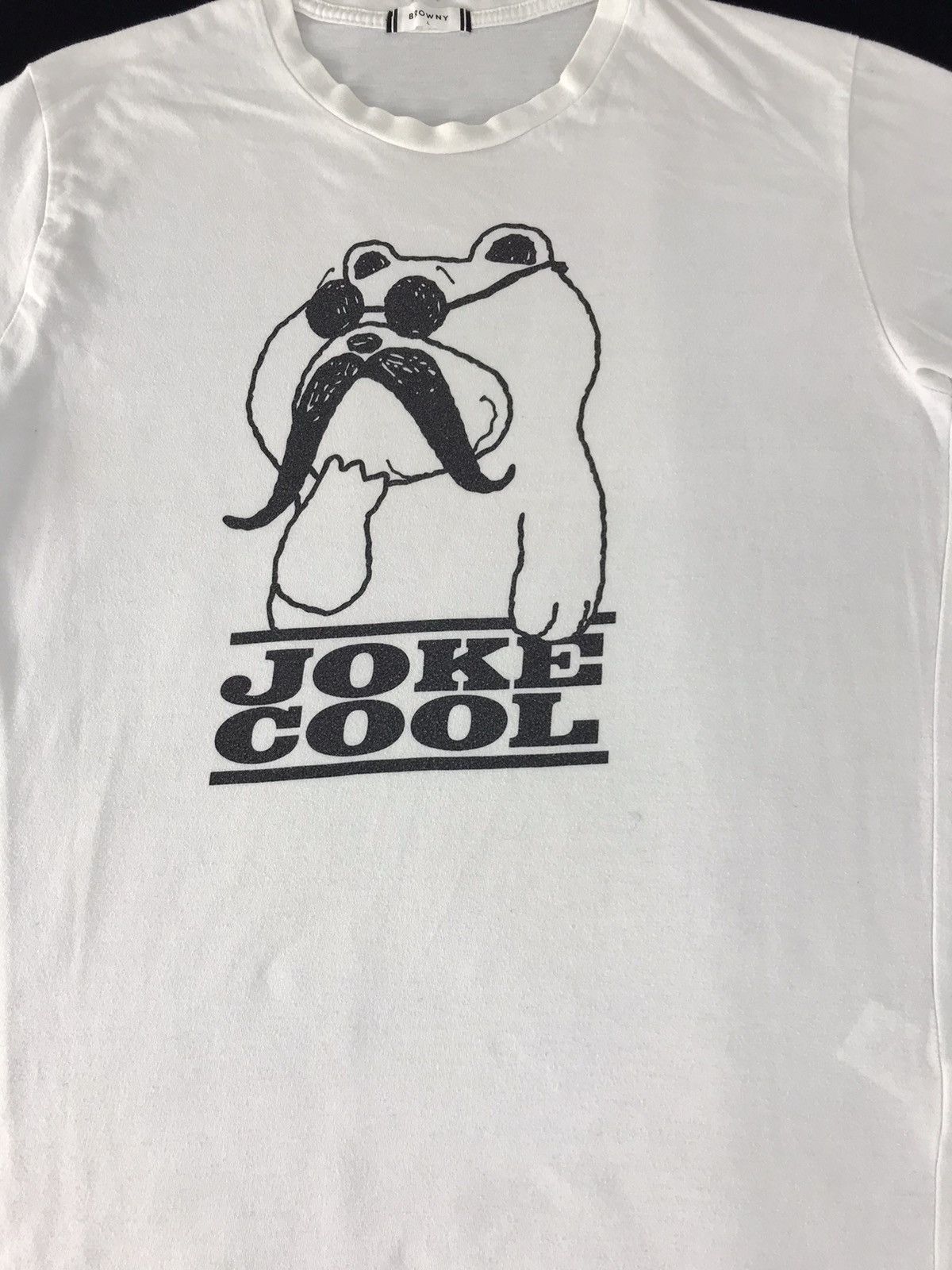 Japanese Brand × Vintage Browny Joke Cool Big Moustache Bear Design Size L Size US L / EU 52-54 / 3 - 1 Thumbnail