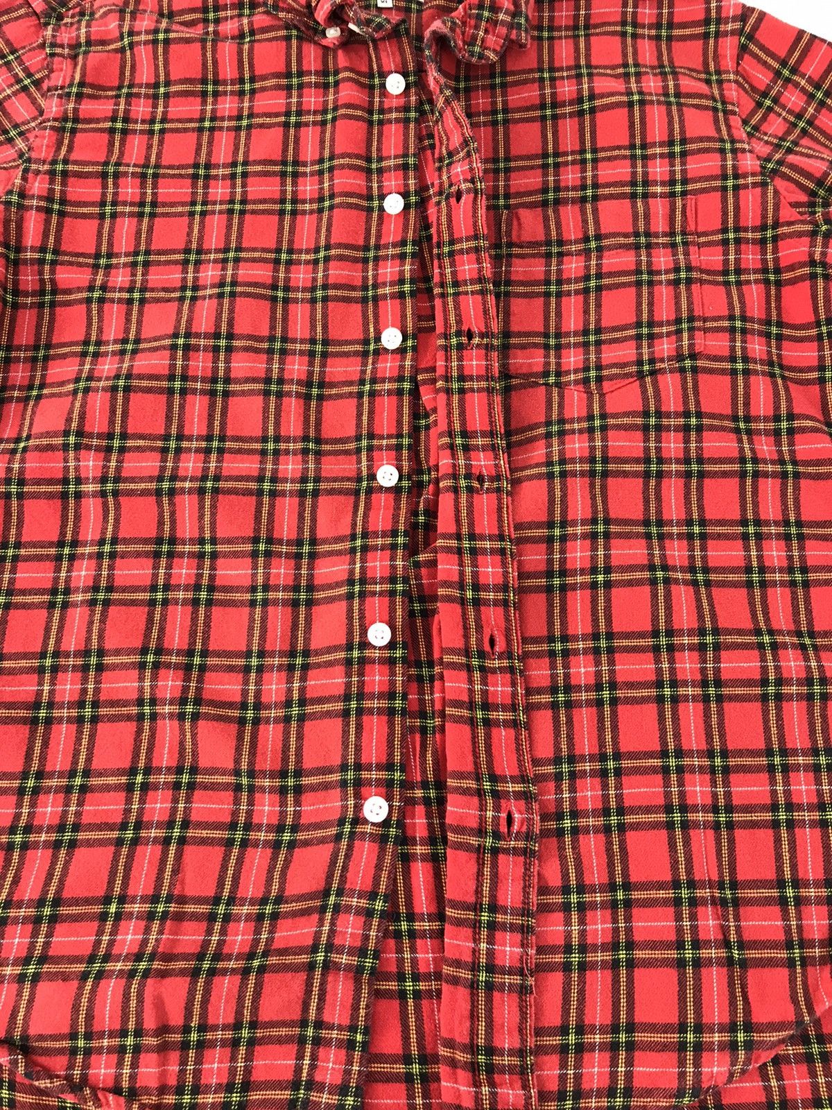 Flannel × Global Work Global Work Button Shirt Single Pocket Plaid Checked Tartan Size US L / EU 52-54 / 3 - 4 Thumbnail