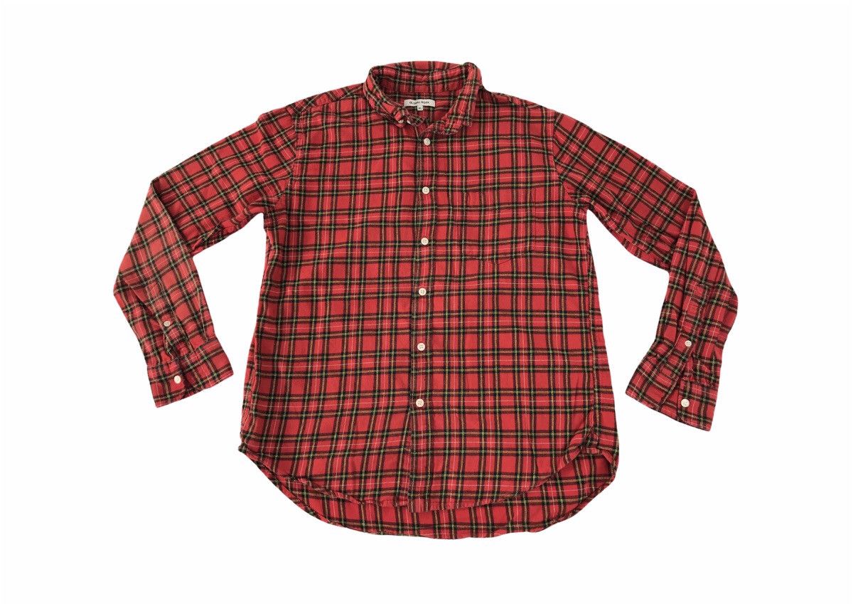 Flannel × Global Work Global Work Button Shirt Single Pocket Plaid Checked Tartan Size US L / EU 52-54 / 3 - 1 Thumbnail