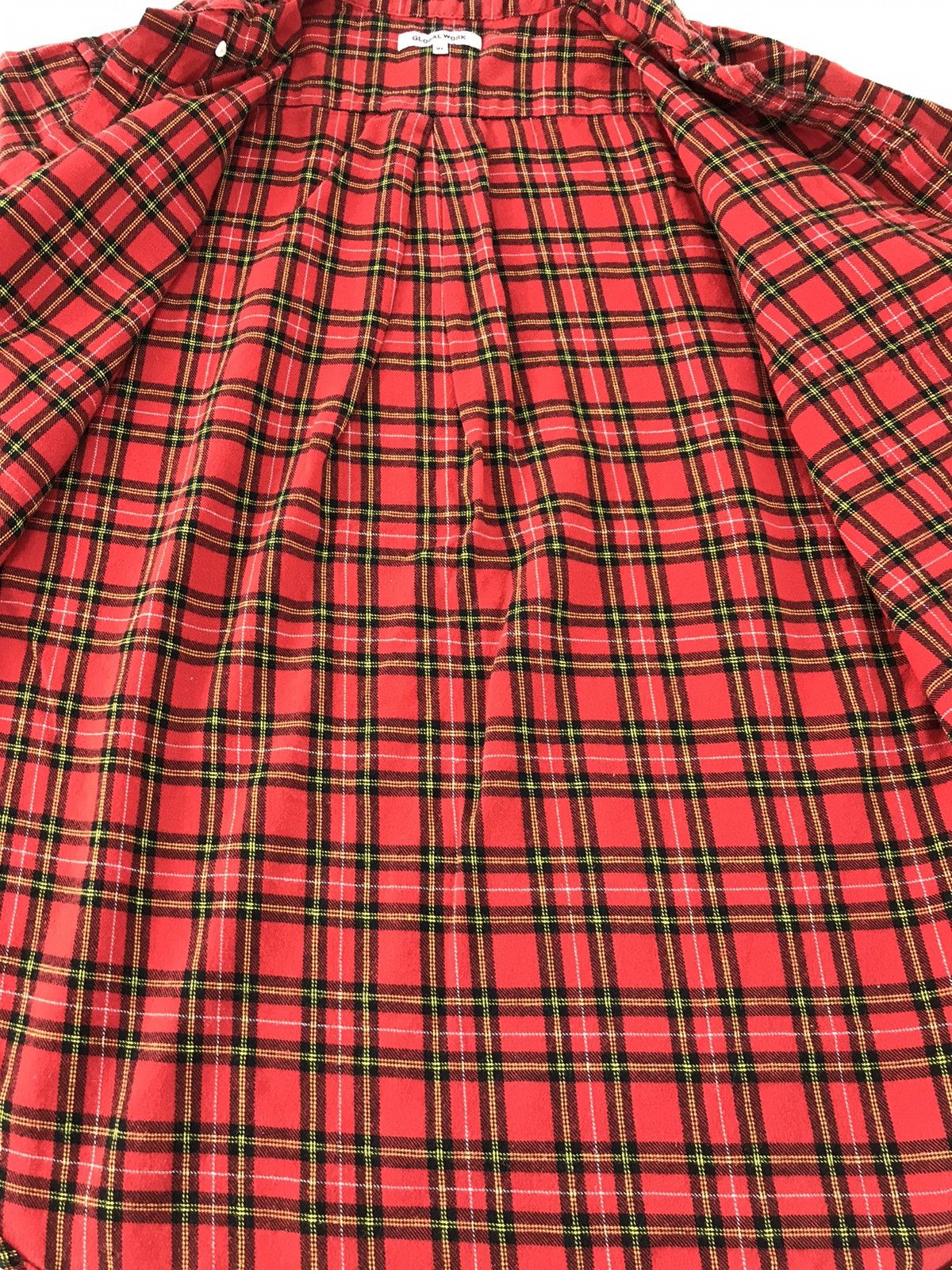 Flannel × Global Work Global Work Button Shirt Single Pocket Plaid Checked Tartan Size US L / EU 52-54 / 3 - 5 Thumbnail