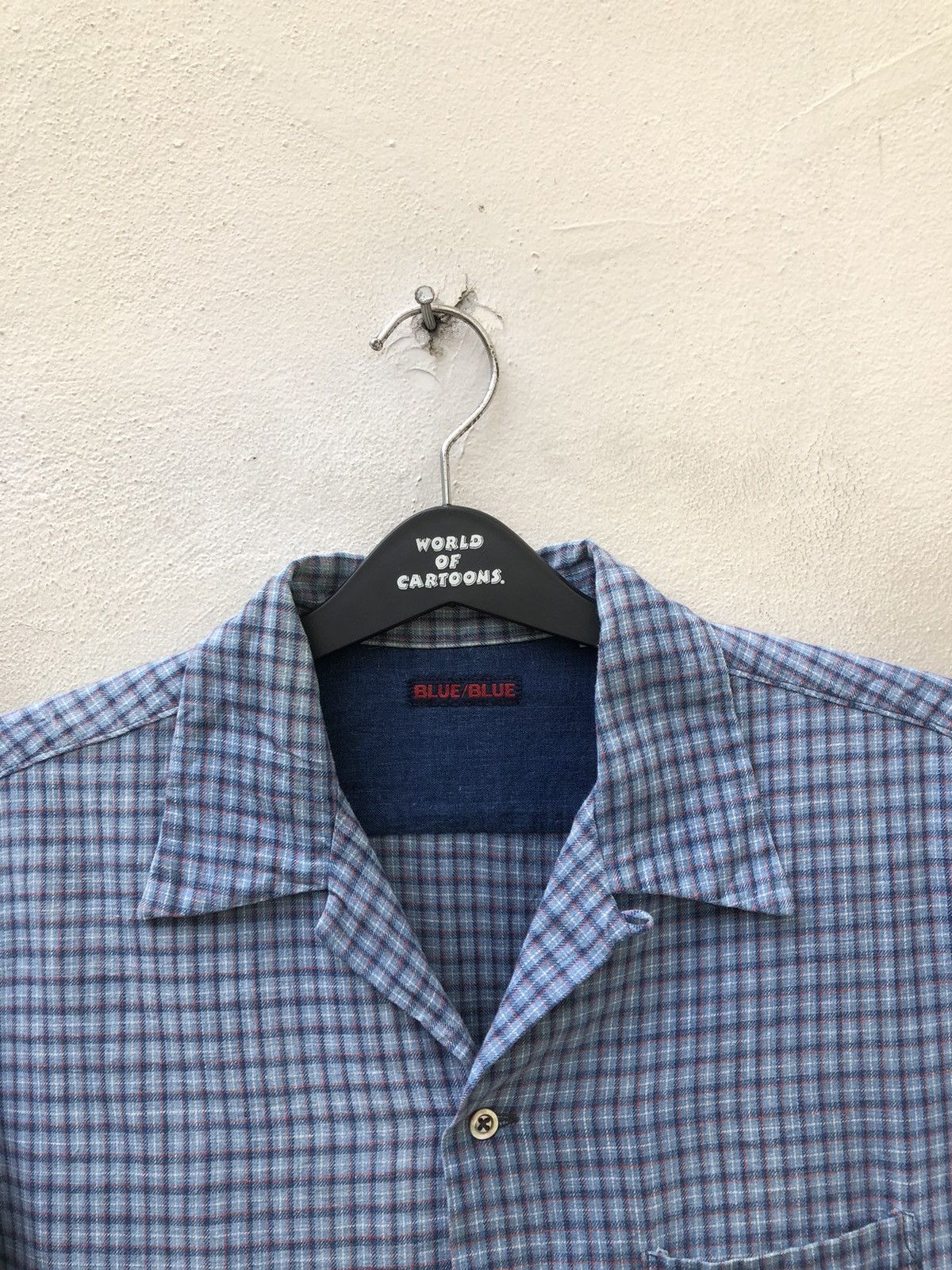 Blue Blue Japan Blue Blue Japan Checkered Camp Collar indigo Selvedge Shirt Size US M / EU 48-50 / 2 - 2 Thumbnail