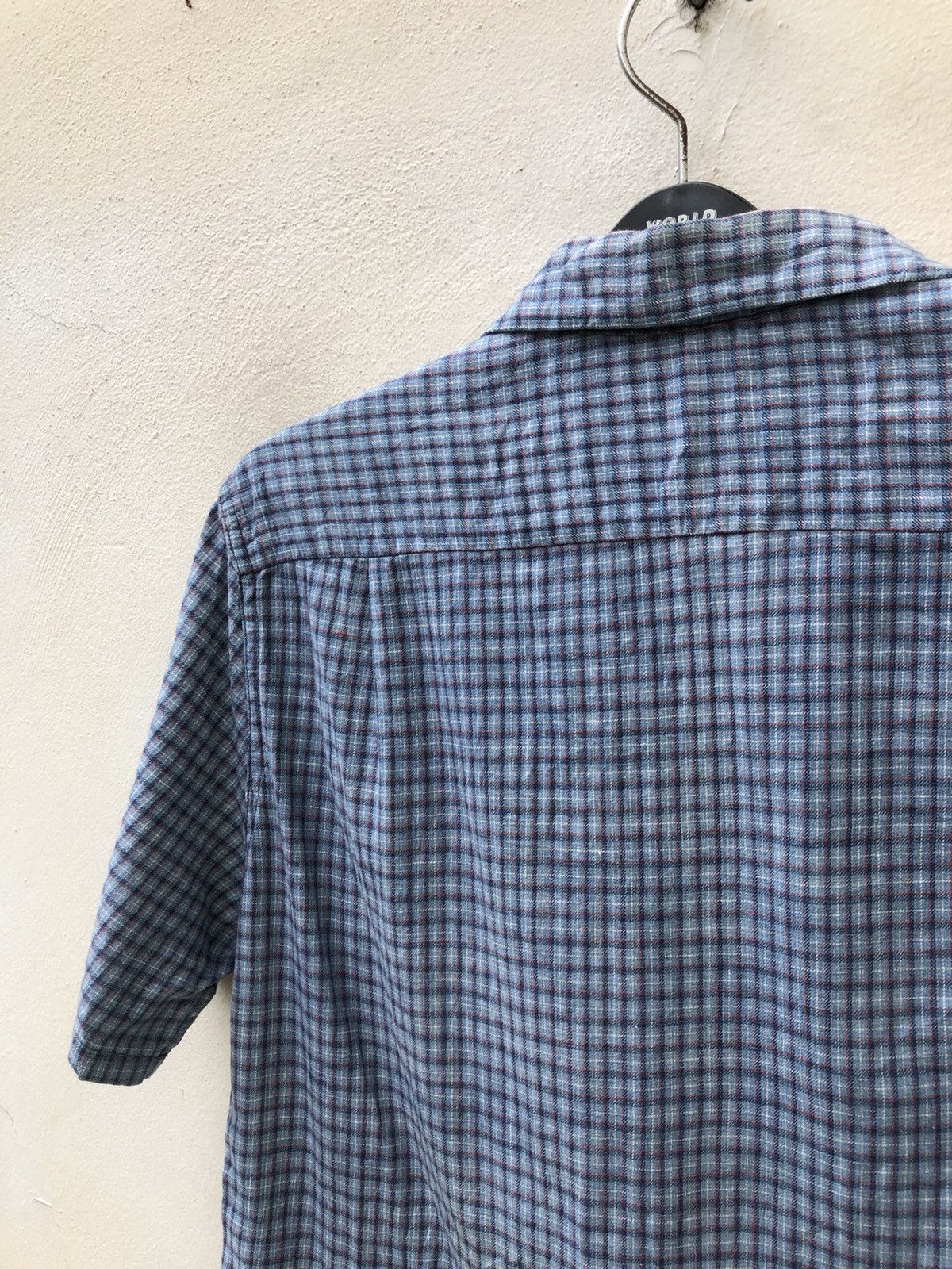 Blue Blue Japan Blue Blue Japan Checkered Camp Collar indigo Selvedge Shirt Size US M / EU 48-50 / 2 - 10 Thumbnail