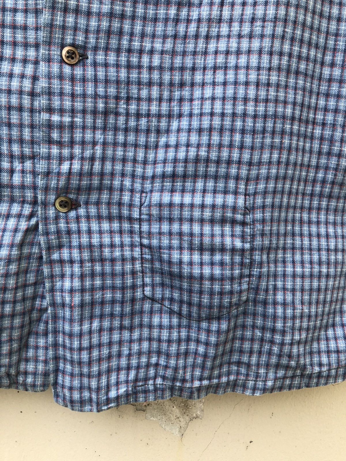 Blue Blue Japan Blue Blue Japan Checkered Camp Collar indigo Selvedge Shirt Size US M / EU 48-50 / 2 - 6 Thumbnail