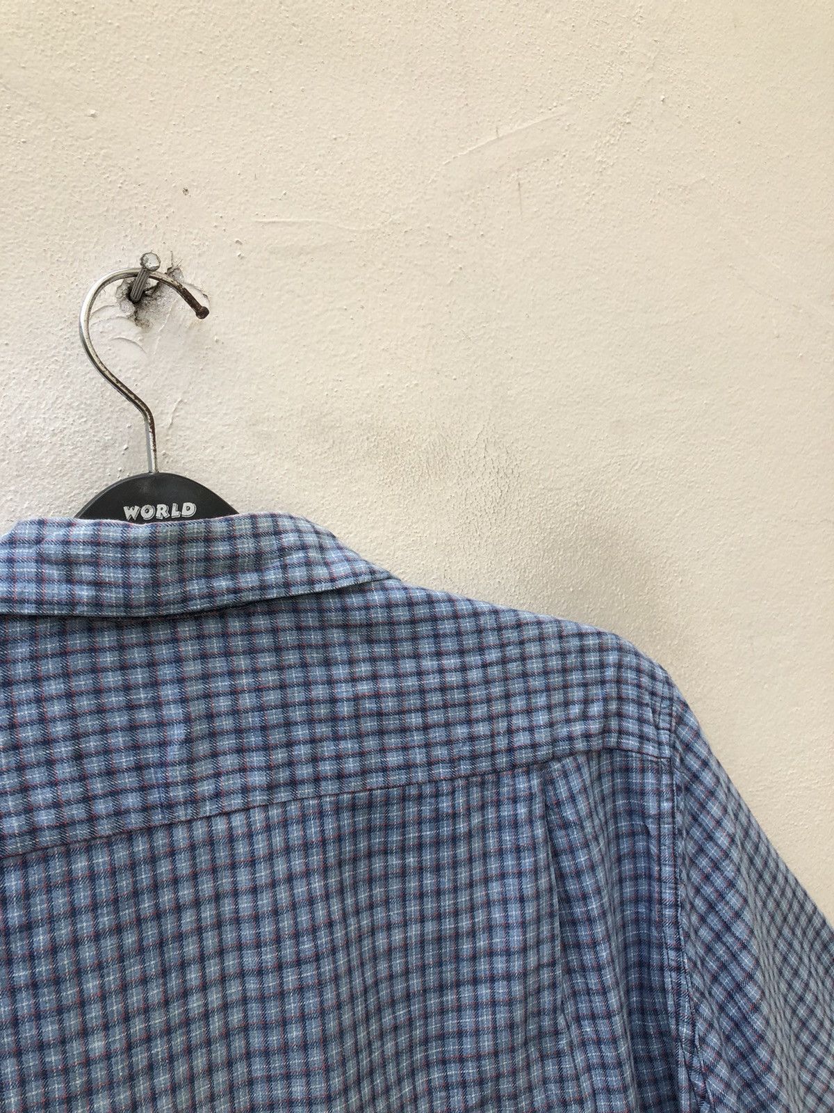 Blue Blue Japan Blue Blue Japan Checkered Camp Collar indigo Selvedge Shirt Size US M / EU 48-50 / 2 - 8 Thumbnail