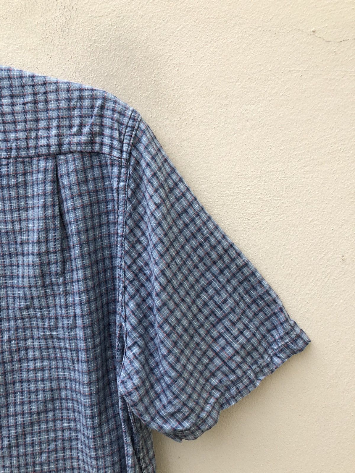 Blue Blue Japan Blue Blue Japan Checkered Camp Collar indigo Selvedge Shirt Size US M / EU 48-50 / 2 - 9 Thumbnail