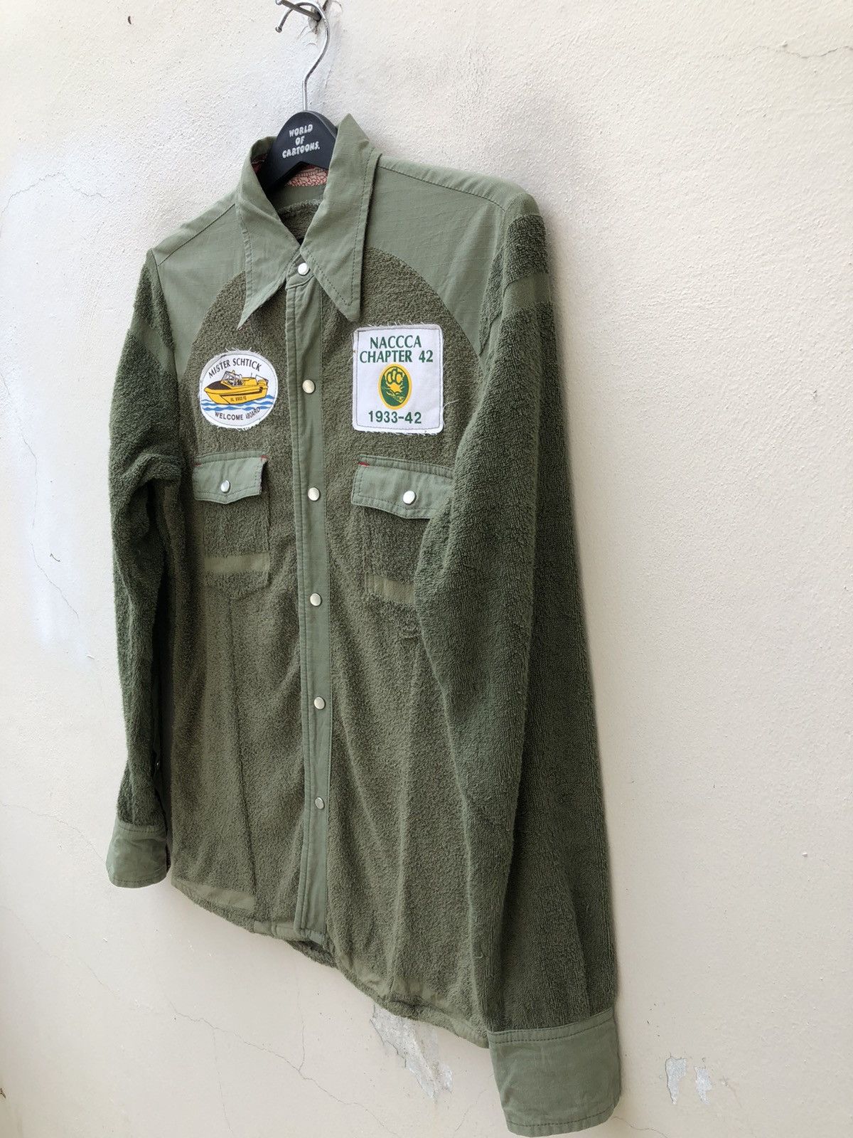 Vintage Dragon Thunder Japan Snap Button Hybrid Fleece Shirt Size US M / EU 48-50 / 2 - 5 Thumbnail