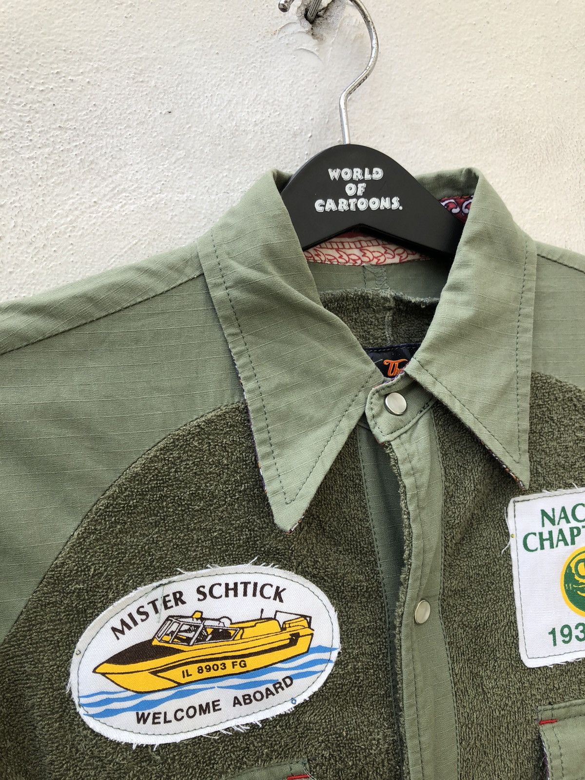 Vintage Dragon Thunder Japan Snap Button Hybrid Fleece Shirt Size US M / EU 48-50 / 2 - 4 Thumbnail