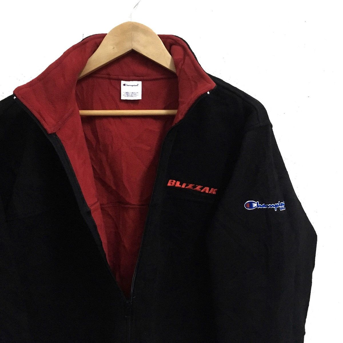 Champion × Sports Specialties × Vintage Vintage CHAMPION BLIZZAK BRIDGESTONE Fleece Zipper Sweater Size US L / EU 52-54 / 3 - 3 Thumbnail