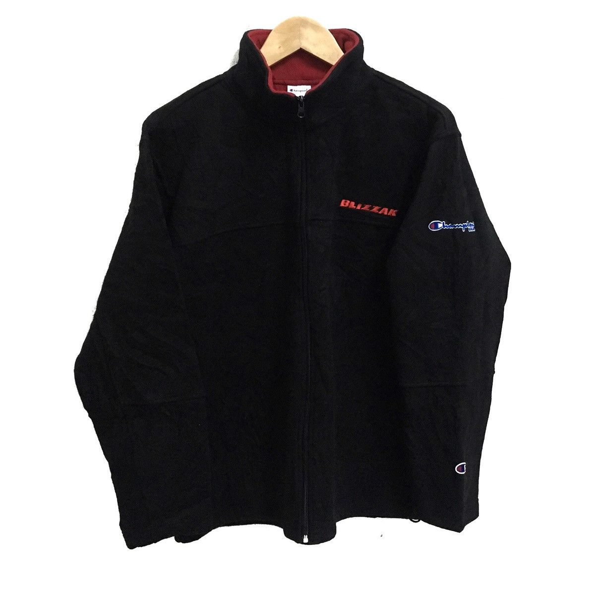 Champion × Sports Specialties × Vintage Vintage CHAMPION BLIZZAK BRIDGESTONE Fleece Zipper Sweater Size US L / EU 52-54 / 3 - 1 Thumbnail