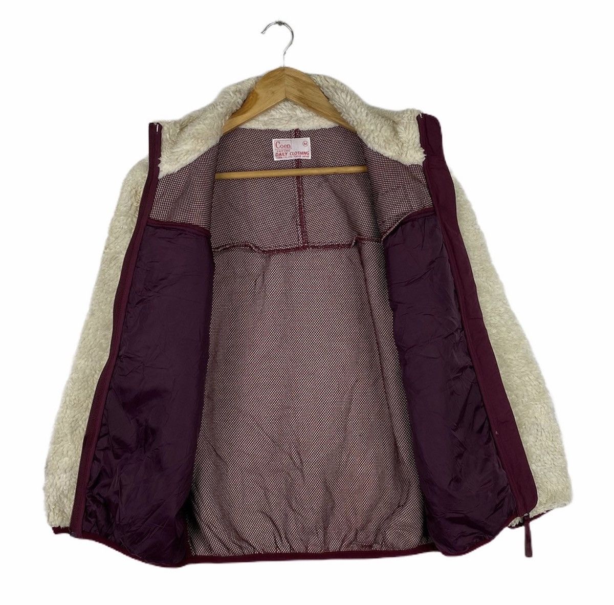 Japanese Brand × Vintage COEN Daily Clothing Outdoor Fleece Sherpa Sweater Jacket Size US XS / EU 42 / 0 - 3 Thumbnail