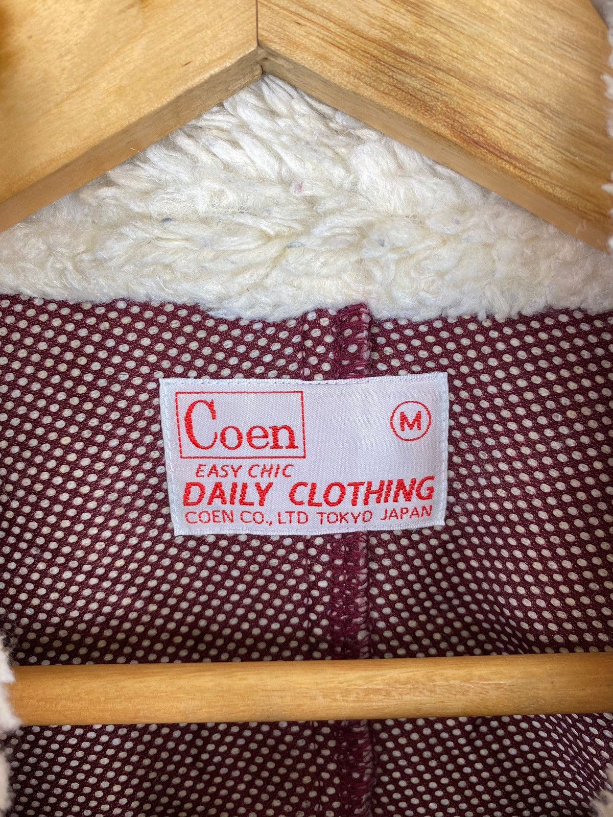 Japanese Brand × Vintage COEN Daily Clothing Outdoor Fleece Sherpa Sweater Jacket Size US XS / EU 42 / 0 - 5 Thumbnail