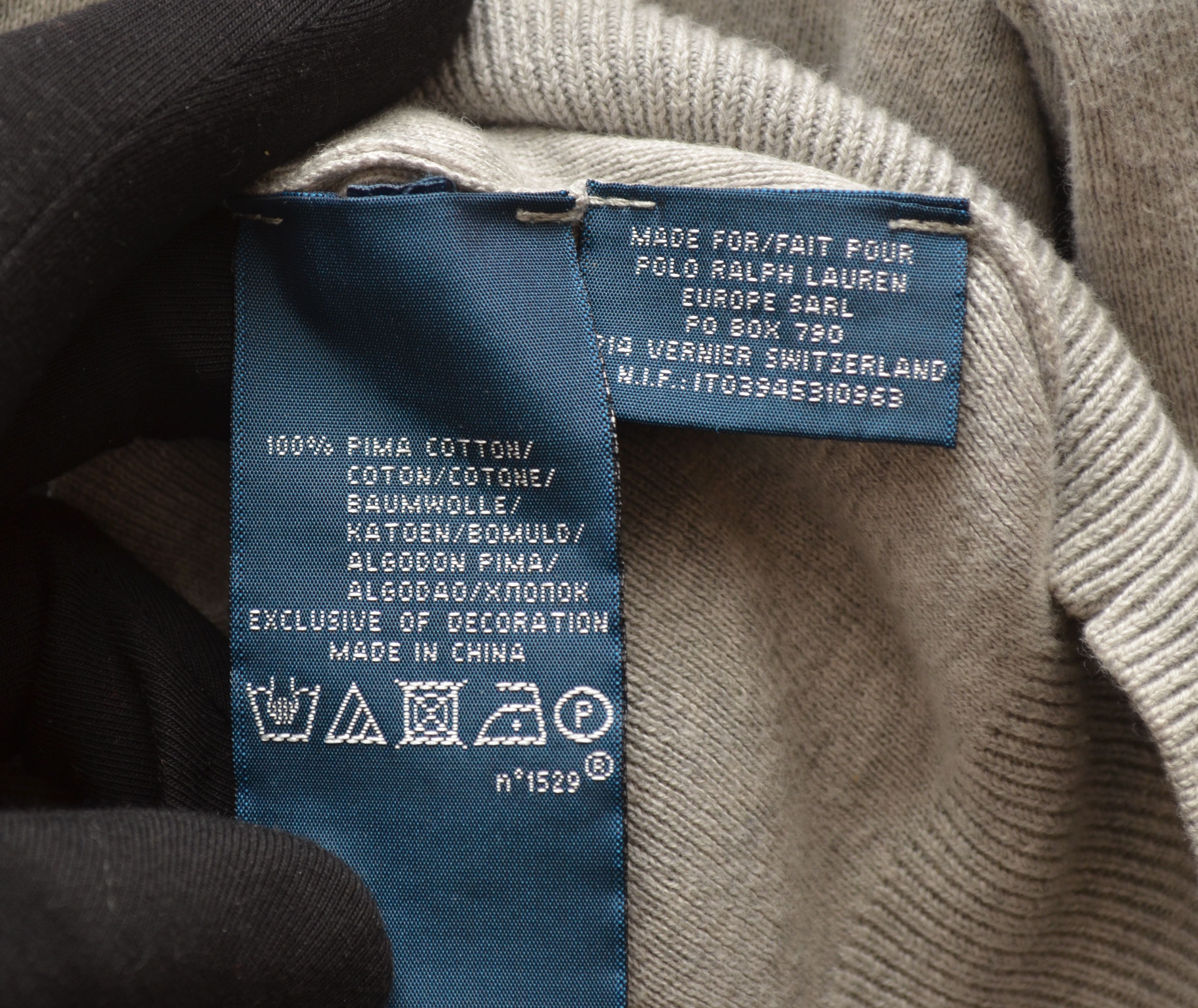 Polo Ralph Lauren × Vintage Polo Ralph Lauren Knit Grey Cardigan Sweater Vintage Size US L / EU 52-54 / 3 - 7 Thumbnail