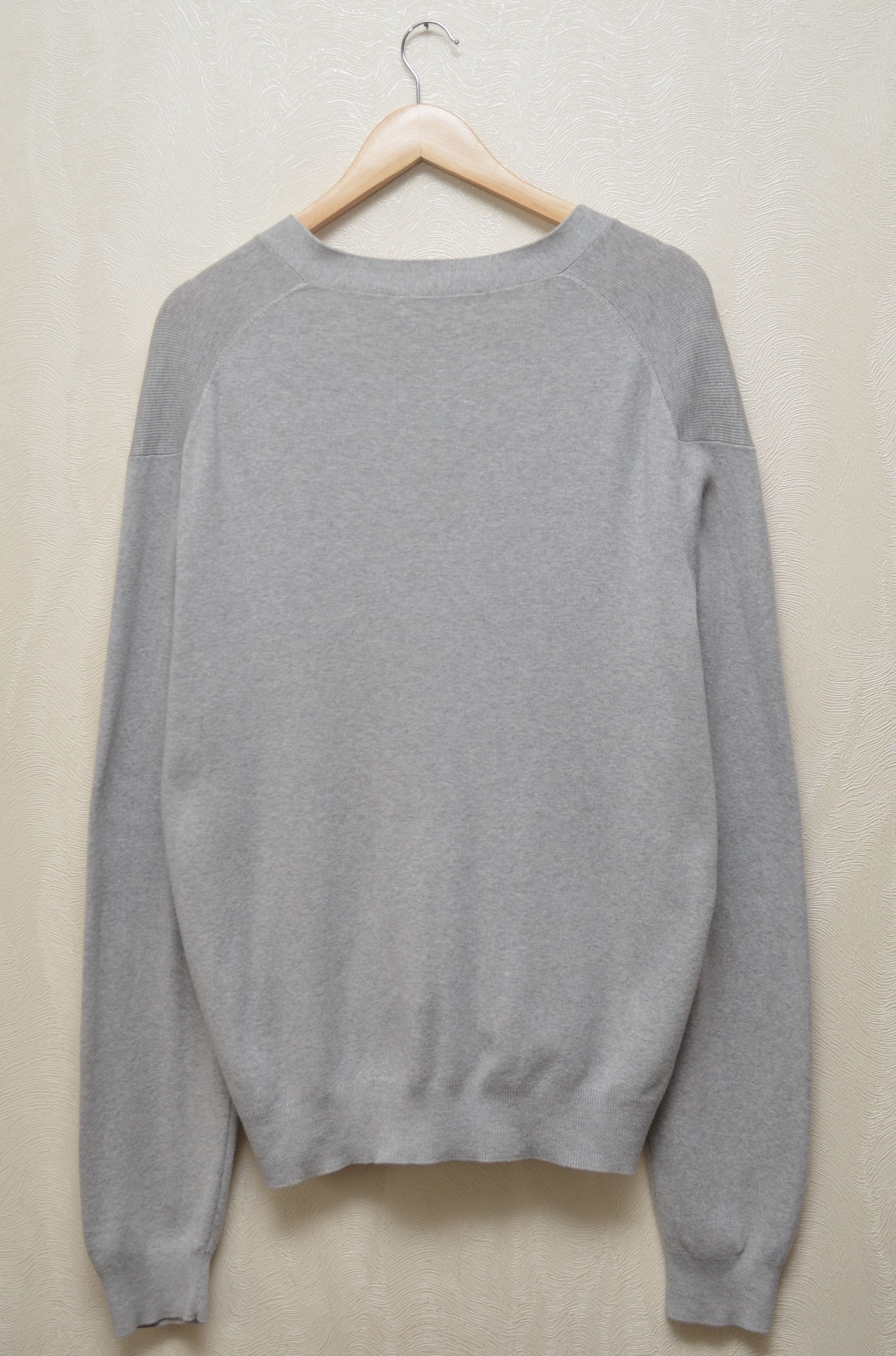 Polo Ralph Lauren × Vintage Polo Ralph Lauren Knit Grey Cardigan Sweater Vintage Size US L / EU 52-54 / 3 - 6 Thumbnail