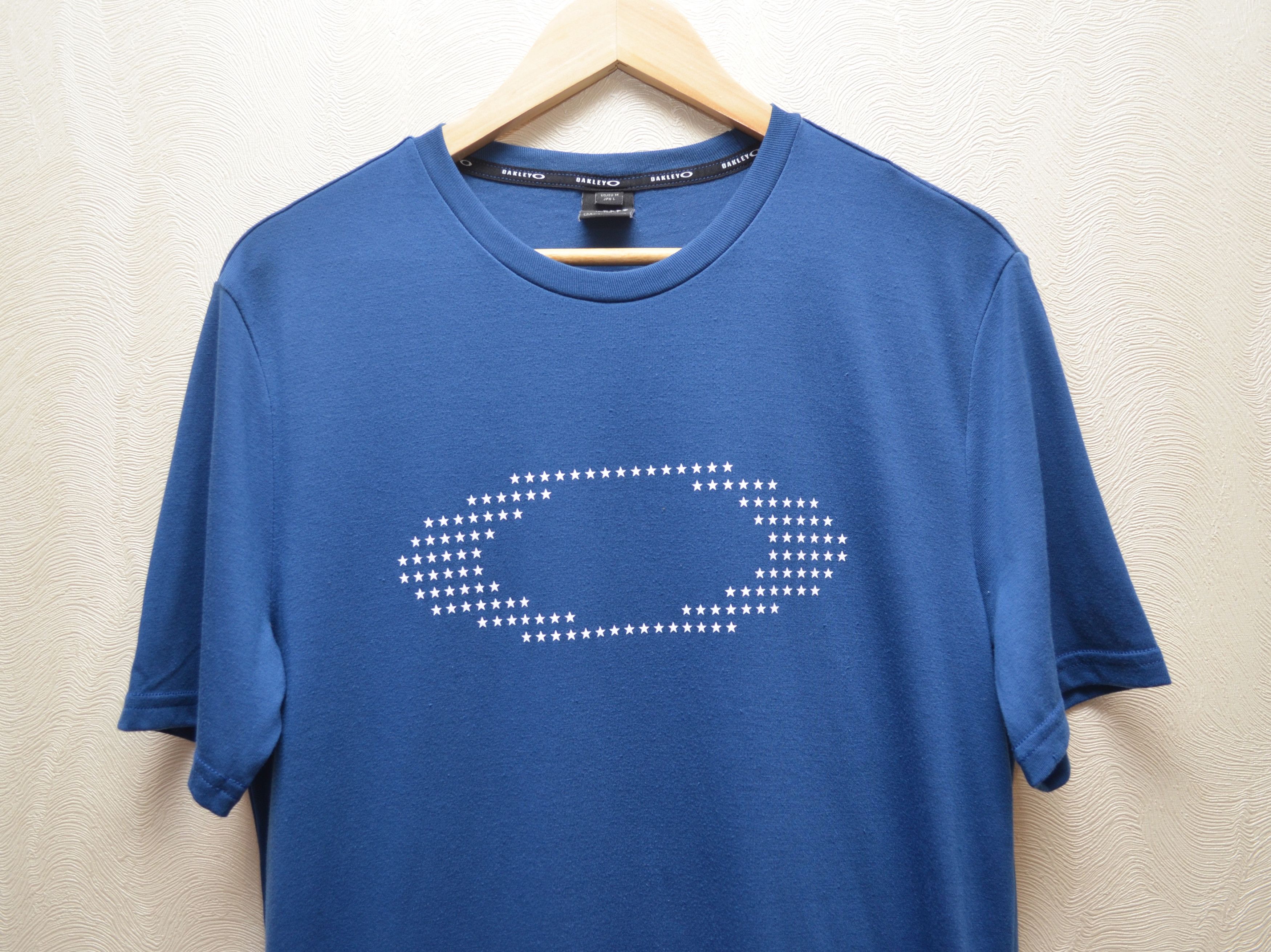 Oakley Oakley Ellipse Star Big Logo T Shirt Blue Sz M Size US M / EU 48-50 / 2 - 5 Thumbnail