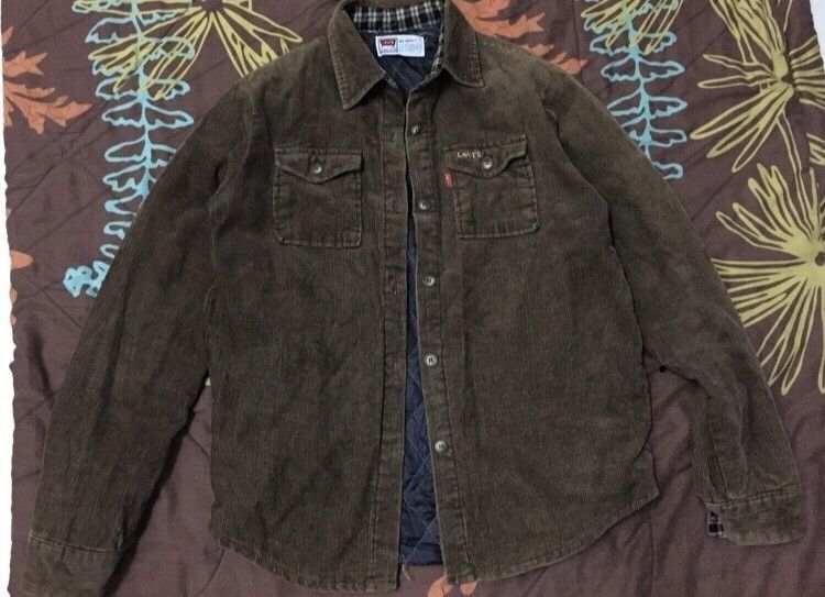 Levi's Vintage levis Curduroy quilted jacket big E Size US M / EU 48-50 / 2 - 2 Thumbnail