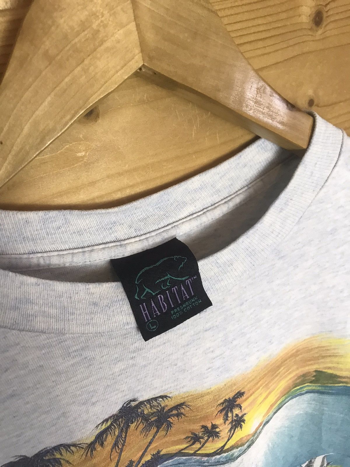 Habitat Vintage 90s Habitat ocean fish single stitch t-shirt Size US L / EU 52-54 / 3 - 6 Thumbnail
