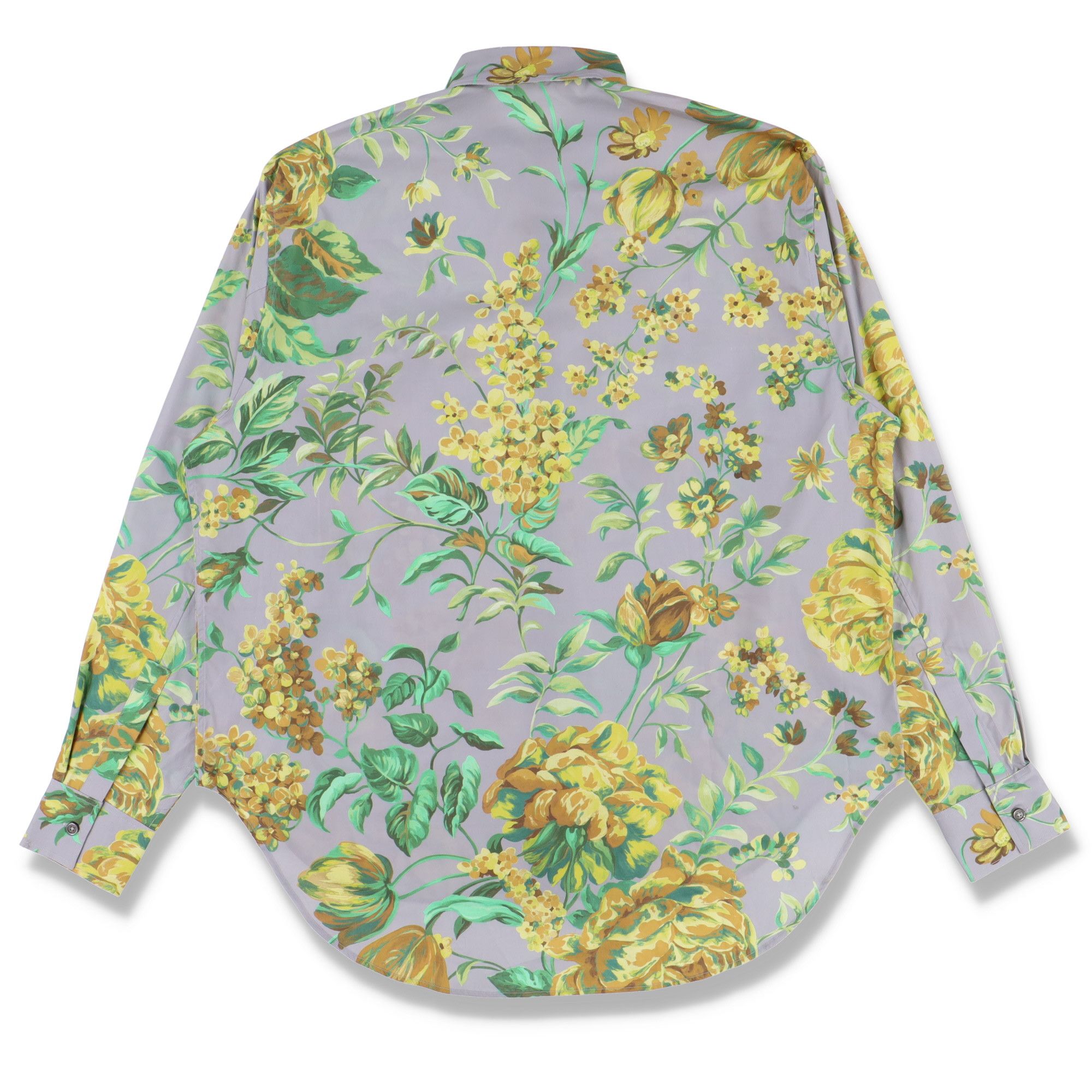 Givenchy Grey Floral Oversized Shirt Size US S / EU 44-46 / 1 - 9 Thumbnail