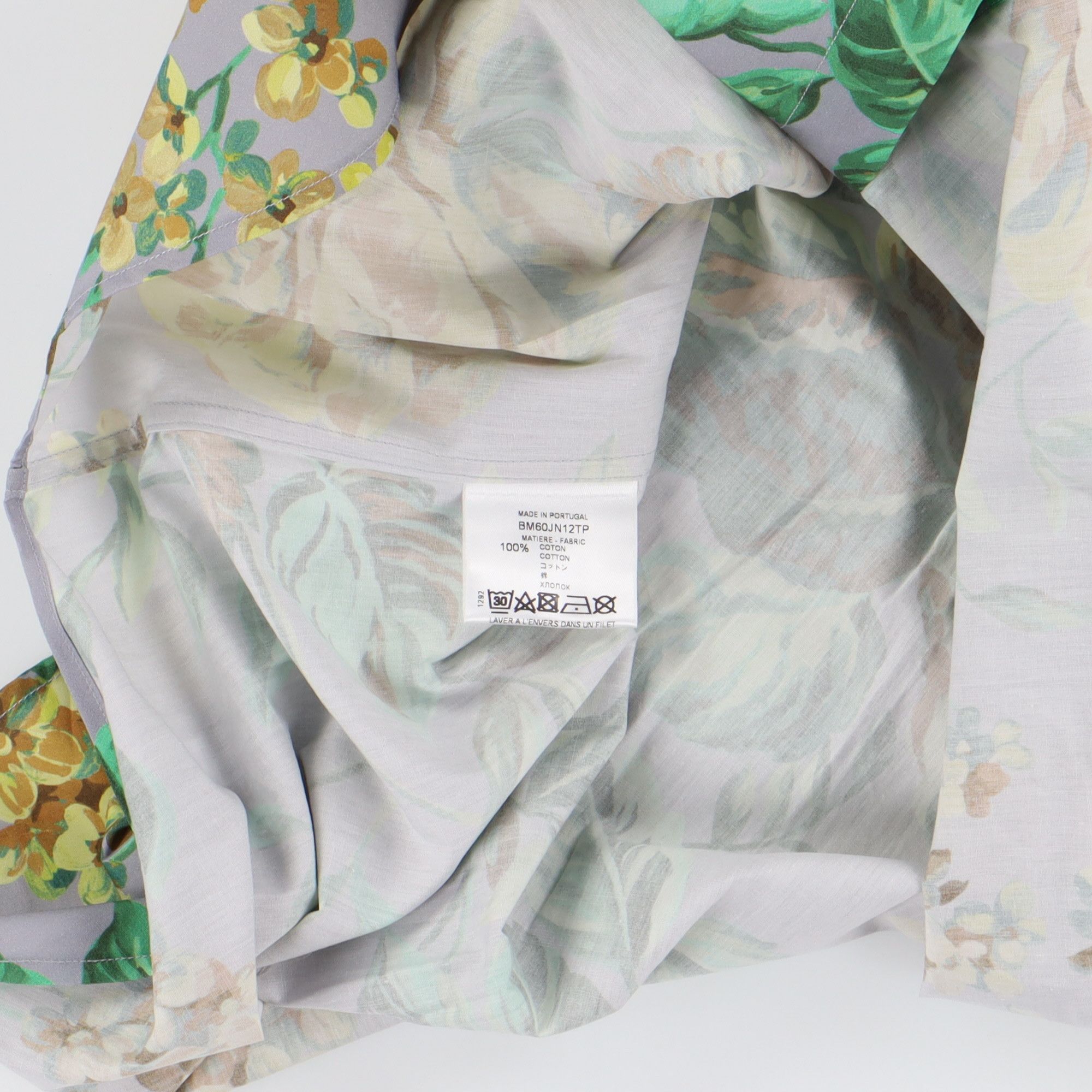 Givenchy Grey Floral Oversized Shirt Size US S / EU 44-46 / 1 - 8 Thumbnail