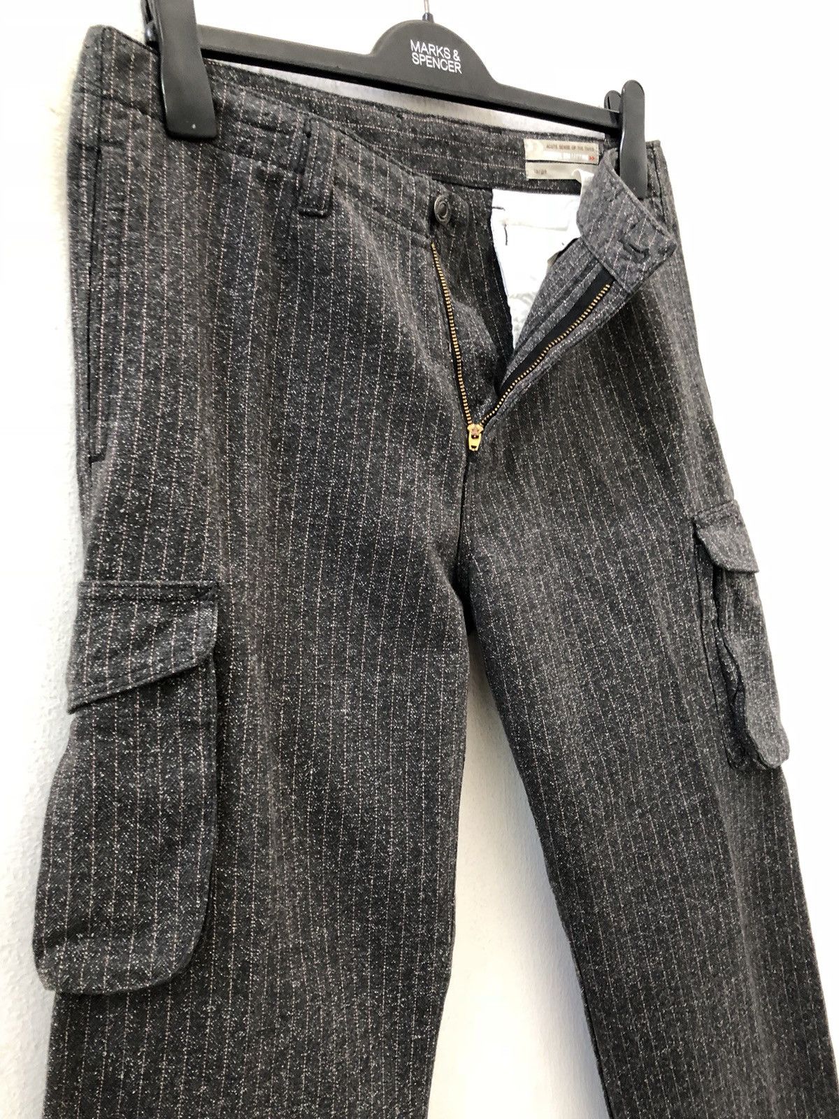 Japanese Brand Radical Collection Made in Japan Sandy Striped Cargo Size US 31 - 4 Thumbnail