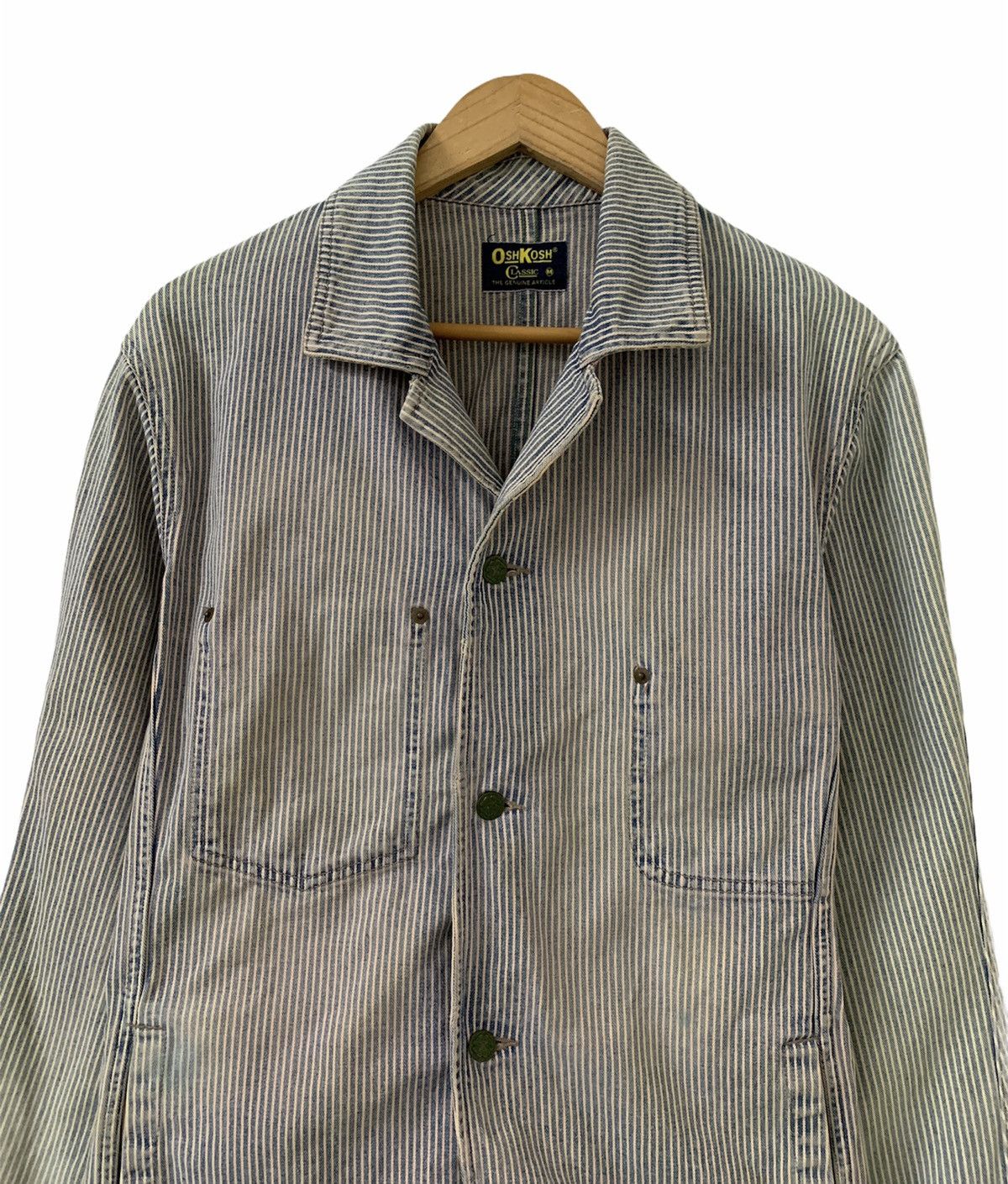 Oshkosh × Vintage Vintage Oshkosh Classic Hickory Stripe Workwear Jacket Size US S / EU 44-46 / 1 - 3 Thumbnail