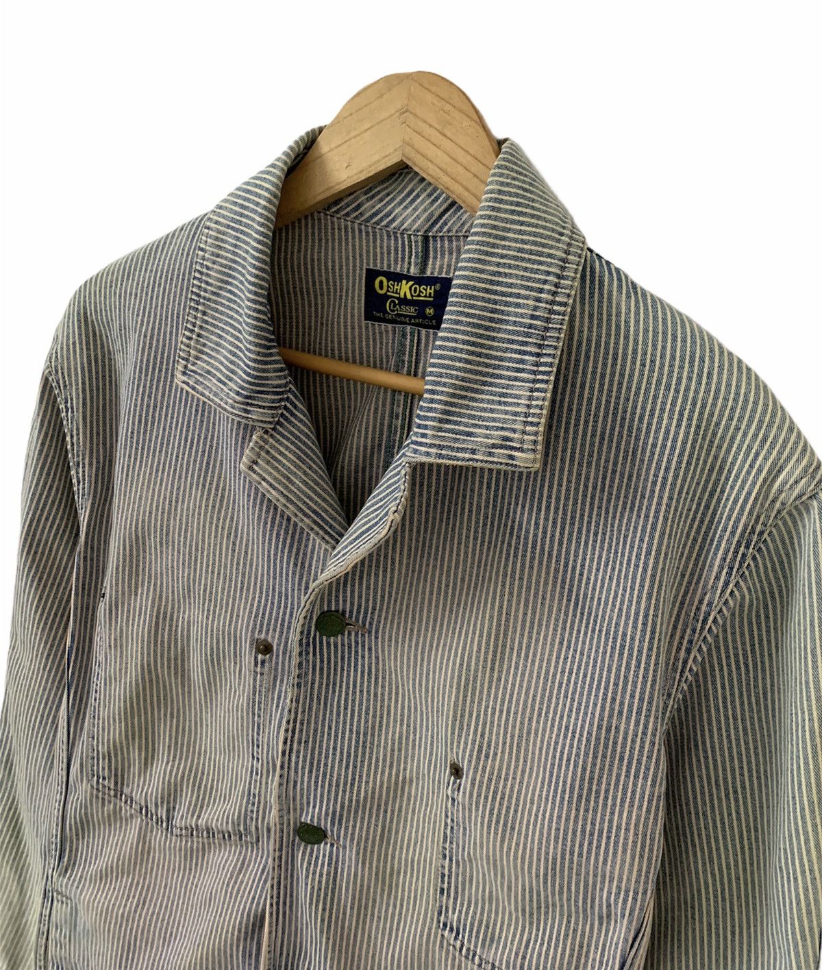 Oshkosh × Vintage Vintage Oshkosh Classic Hickory Stripe Workwear Jacket Size US S / EU 44-46 / 1 - 5 Thumbnail