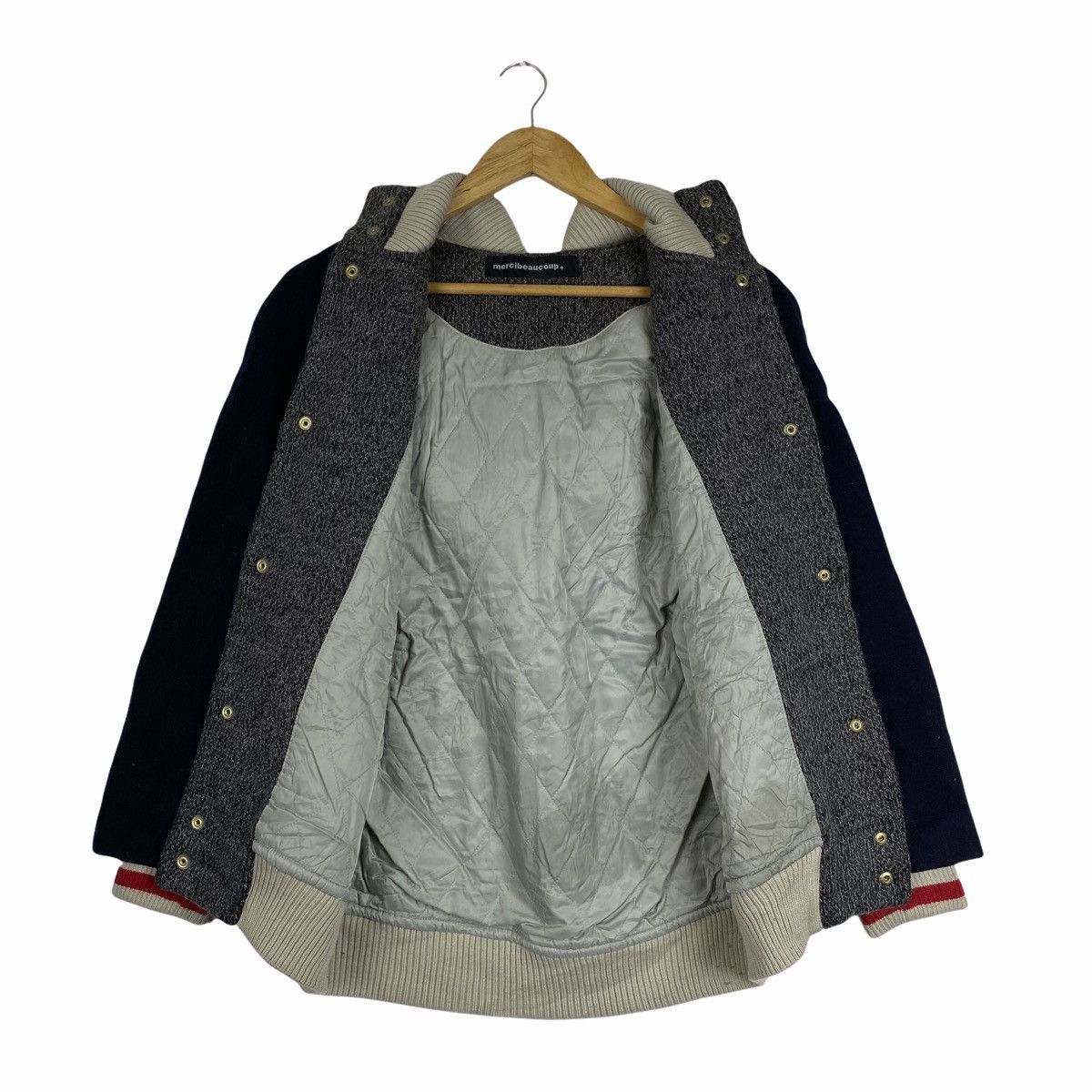 Issey Miyake × Vintage × mercibeaucoup VINTAGE MERCIBEAUCOUP ISSEY MIYAKE WOOL HOODIE JACKET Size US S / EU 44-46 / 1 - 3 Thumbnail
