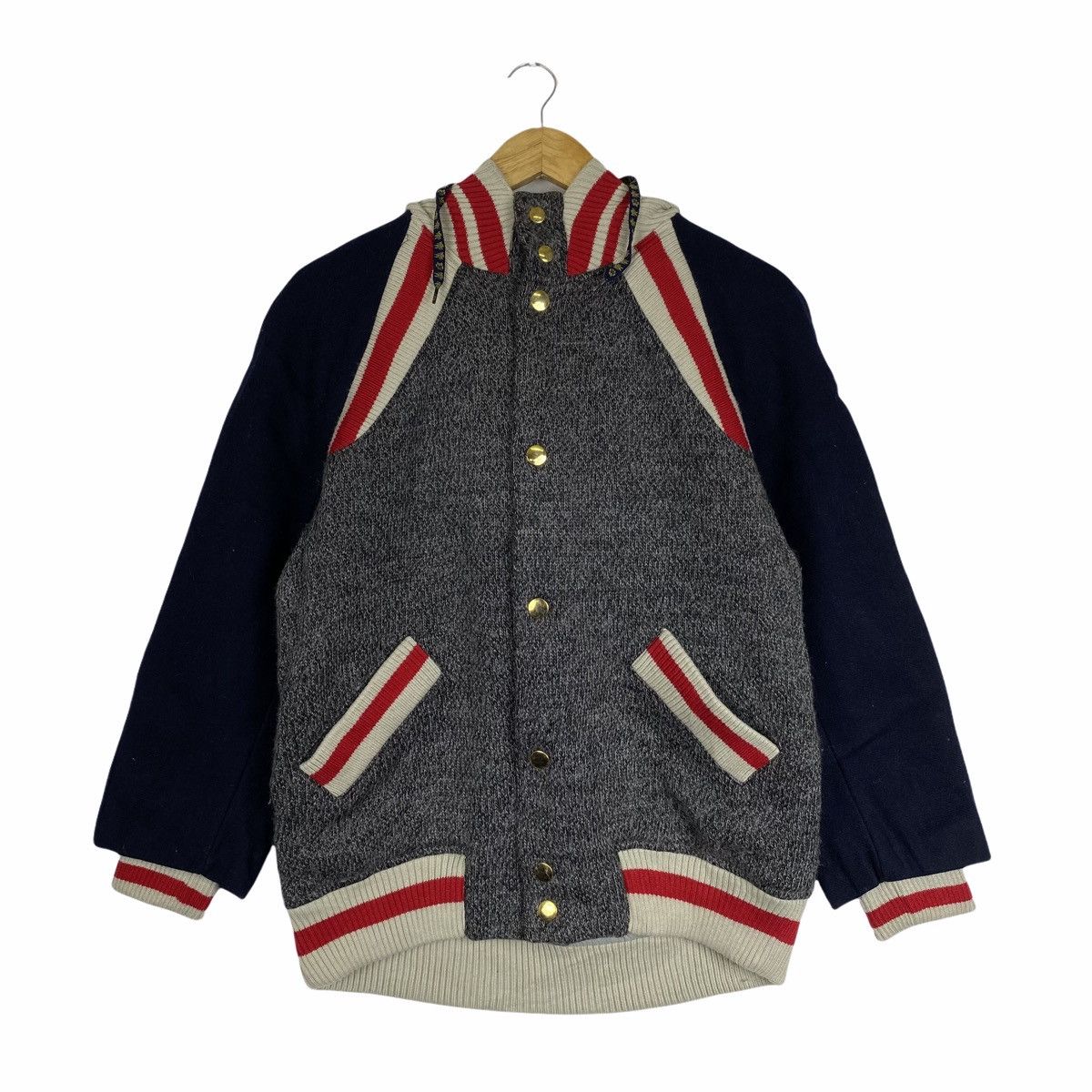 Issey Miyake × Vintage × mercibeaucoup VINTAGE MERCIBEAUCOUP ISSEY MIYAKE WOOL HOODIE JACKET Size US S / EU 44-46 / 1 - 1 Thumbnail