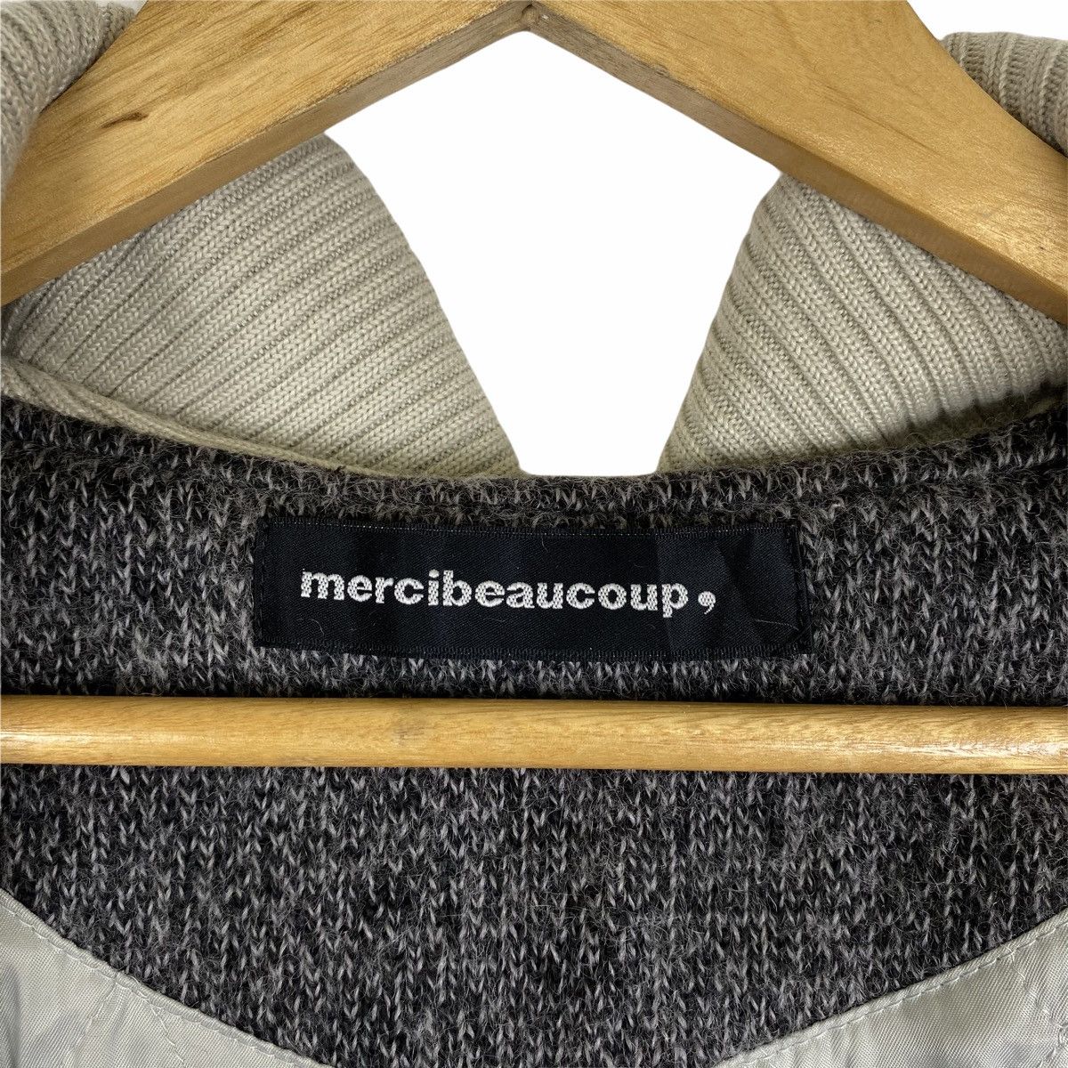 Issey Miyake × Vintage × mercibeaucoup VINTAGE MERCIBEAUCOUP ISSEY MIYAKE WOOL HOODIE JACKET Size US S / EU 44-46 / 1 - 6 Thumbnail